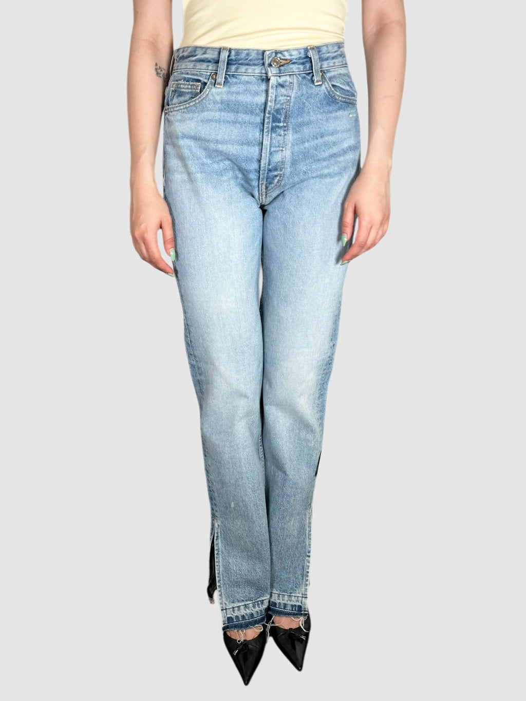Split Hem Jeans