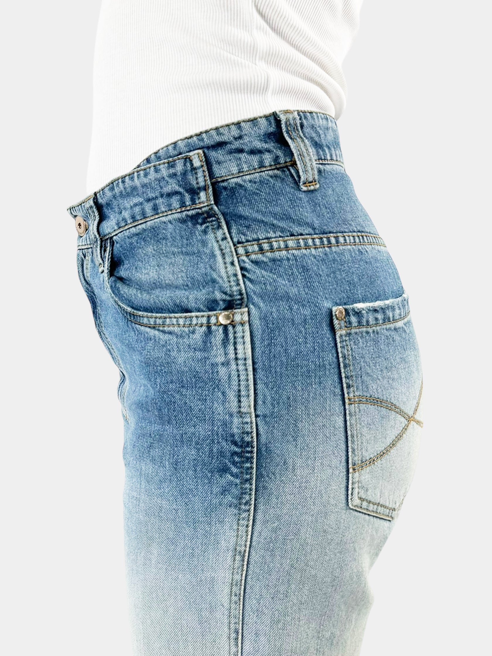 Ombré Boyfriend Jeans - Size 6