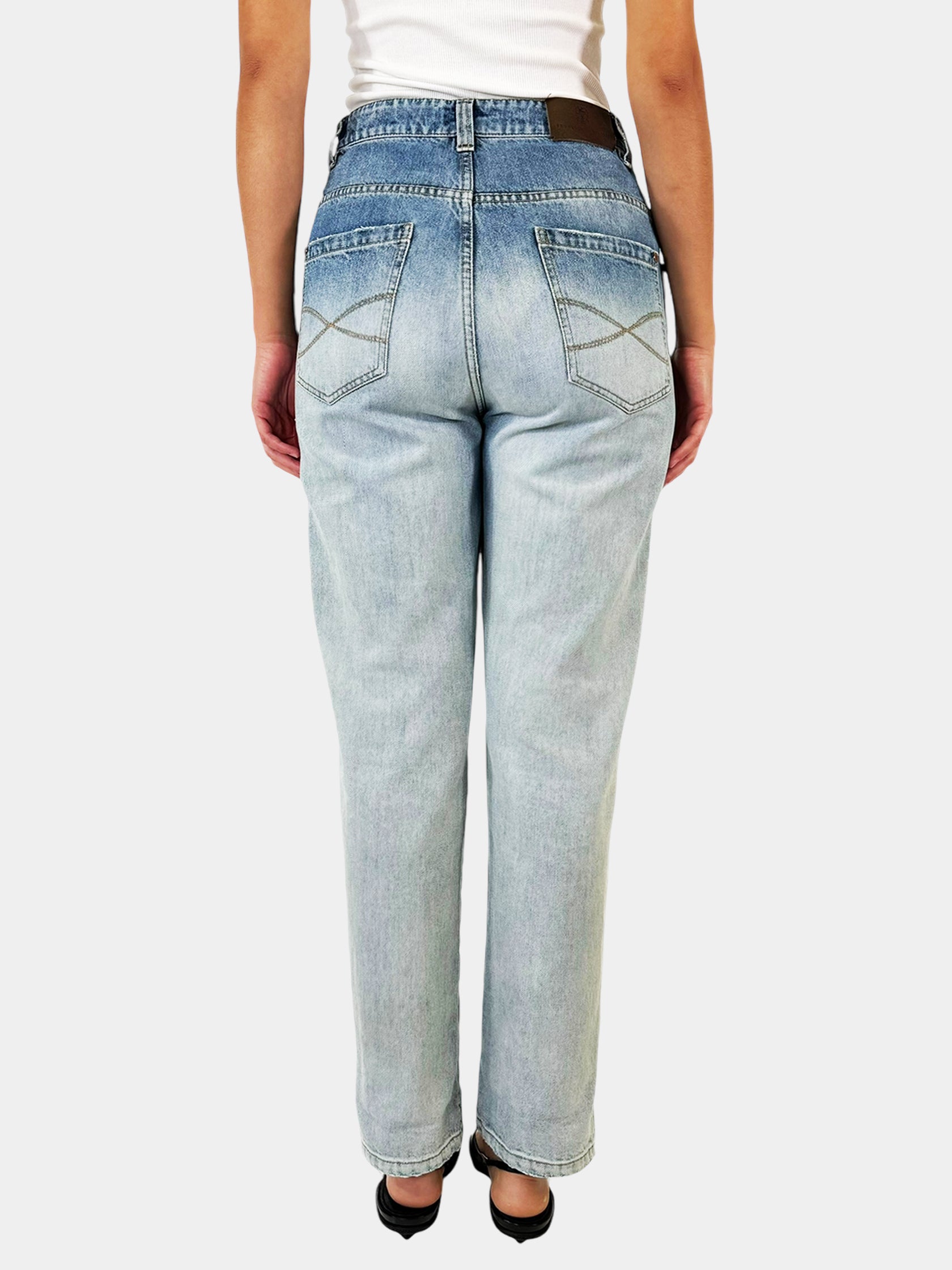 Ombré Boyfriend Jeans - Size 6