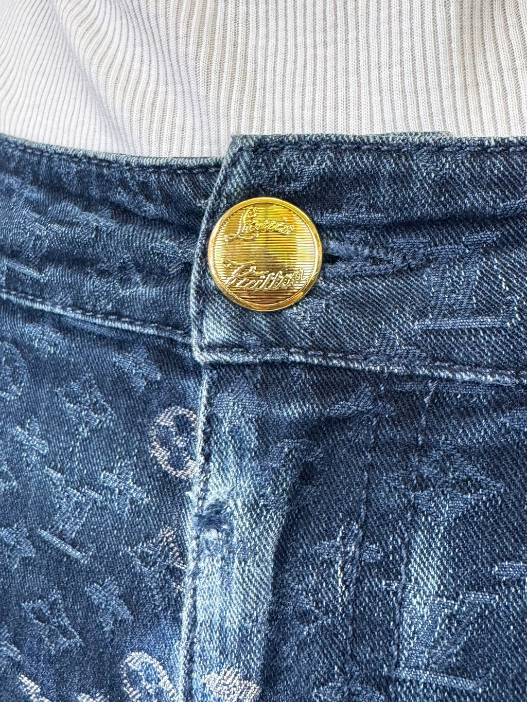 Monogram Skinny Capri Jeans