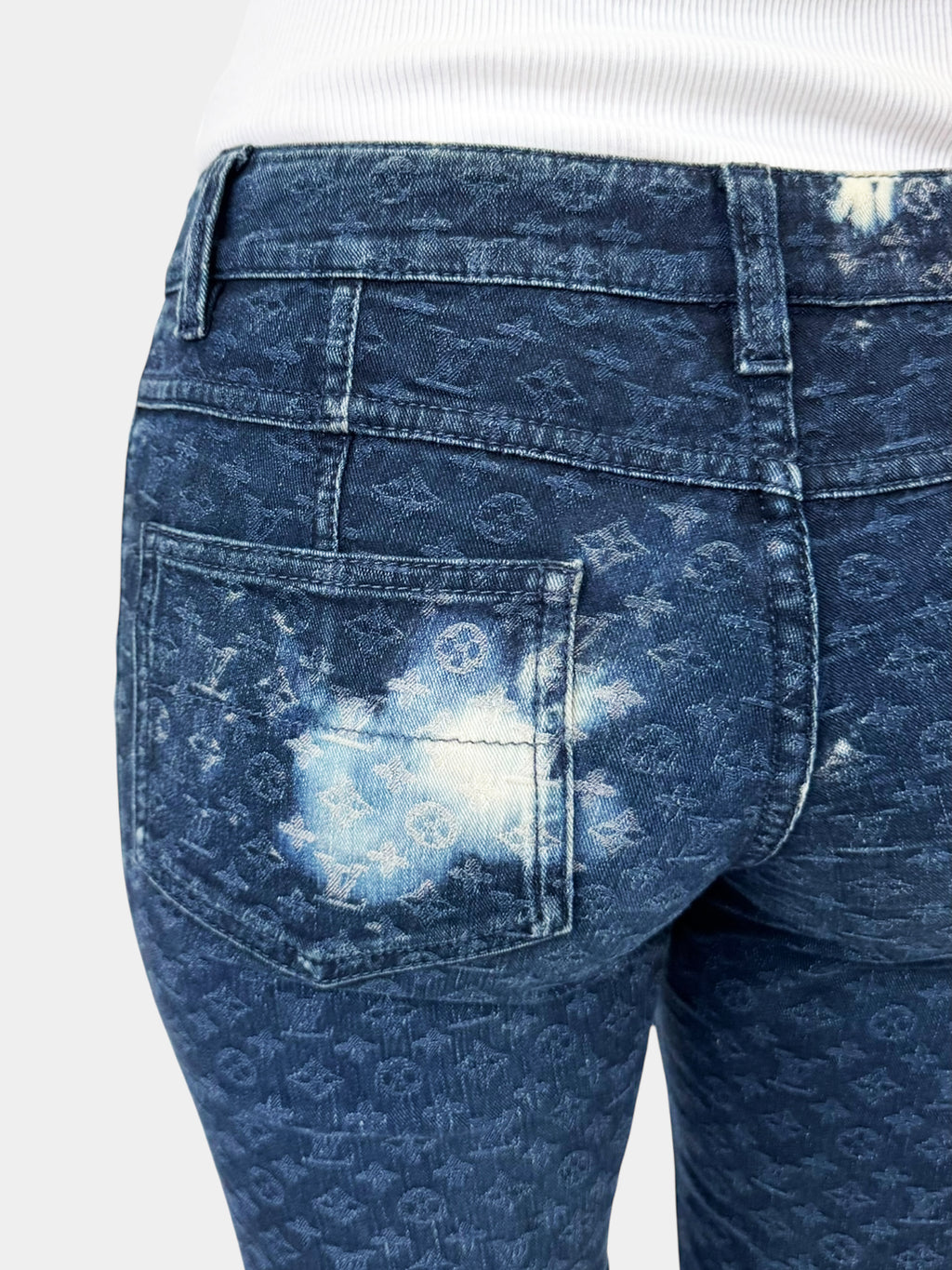 Monogram Skinny Capri Jeans