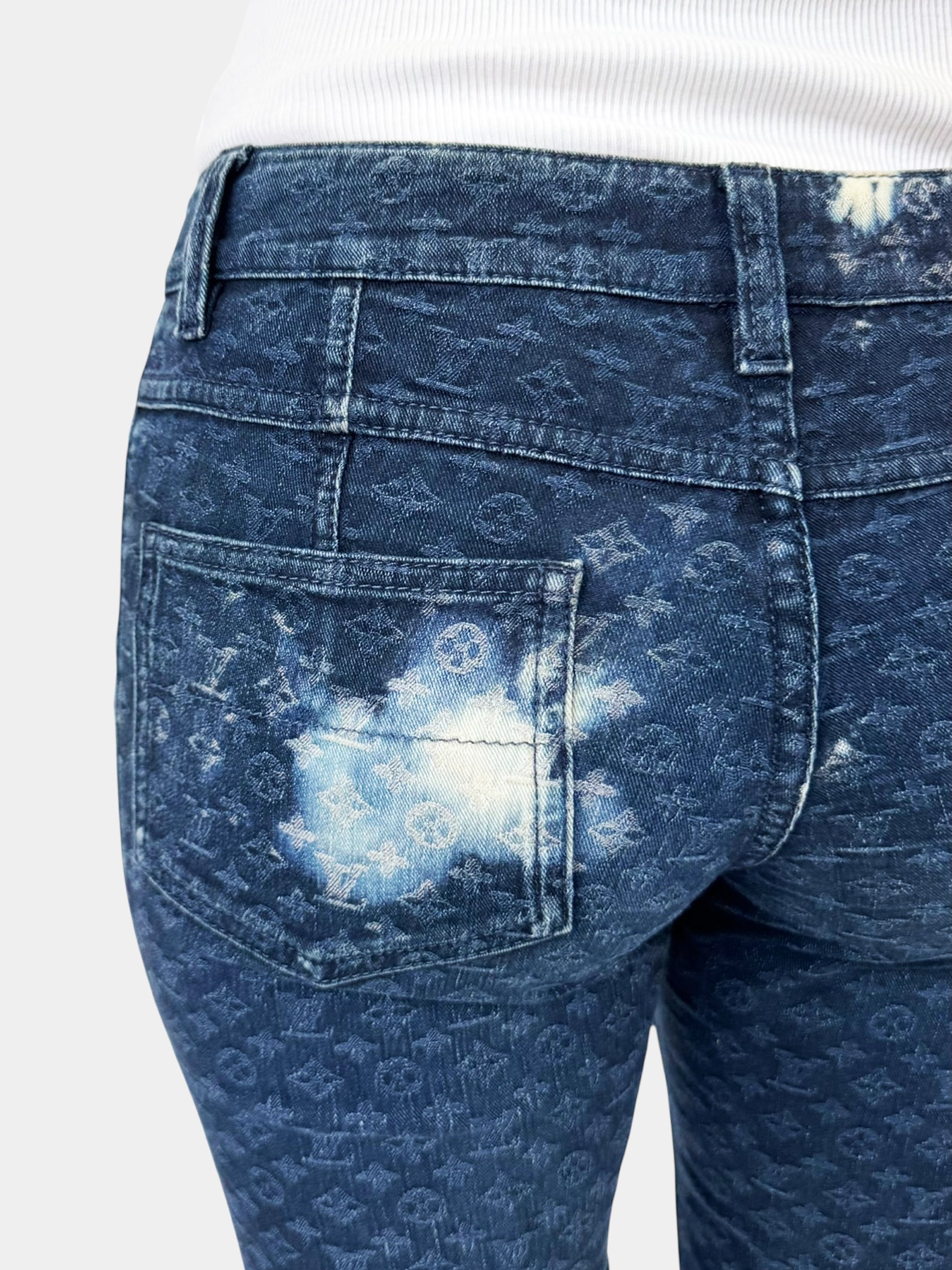 Monogram Skinny Capri Jeans