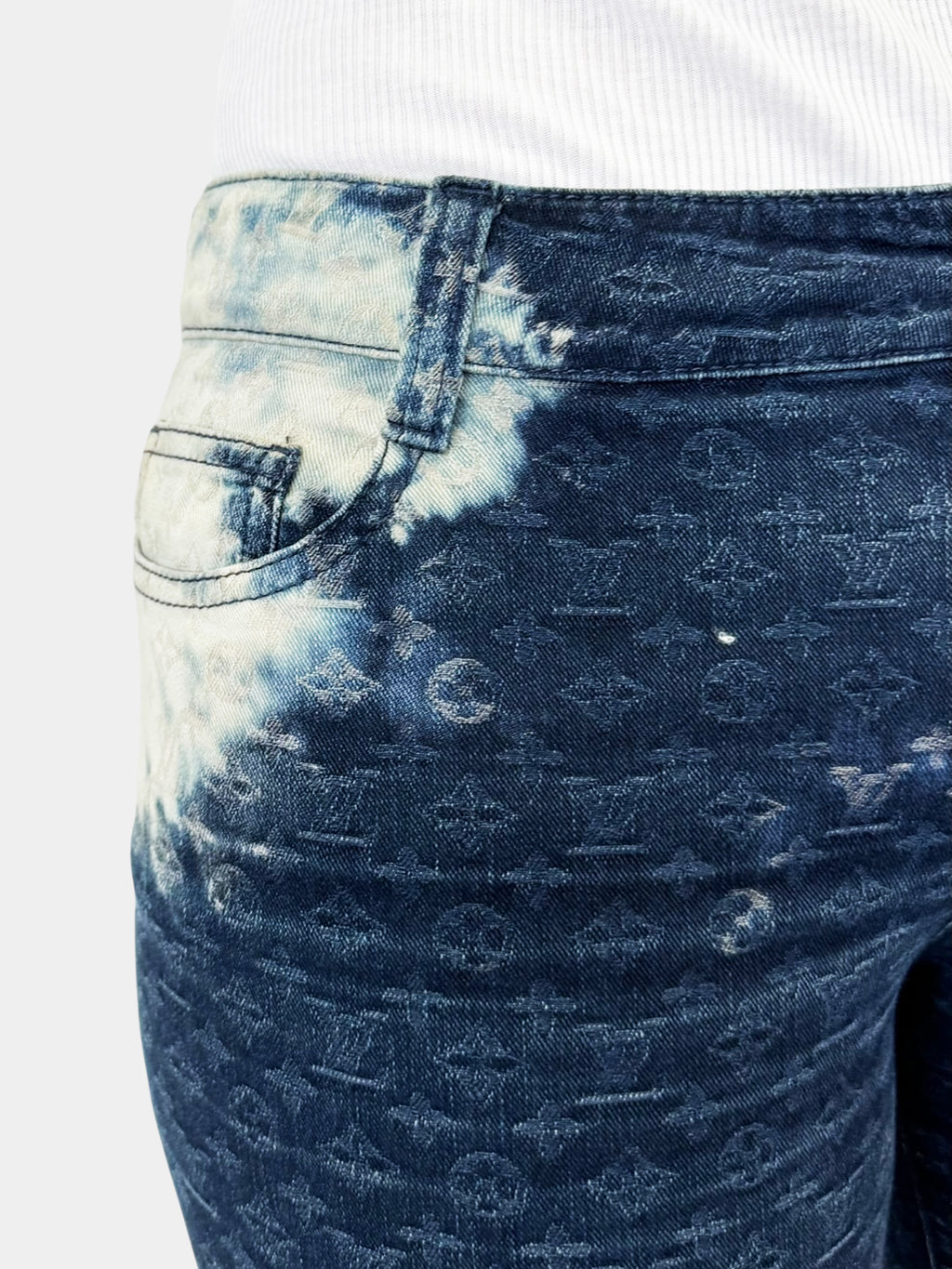 Monogram Skinny Capri Jeans