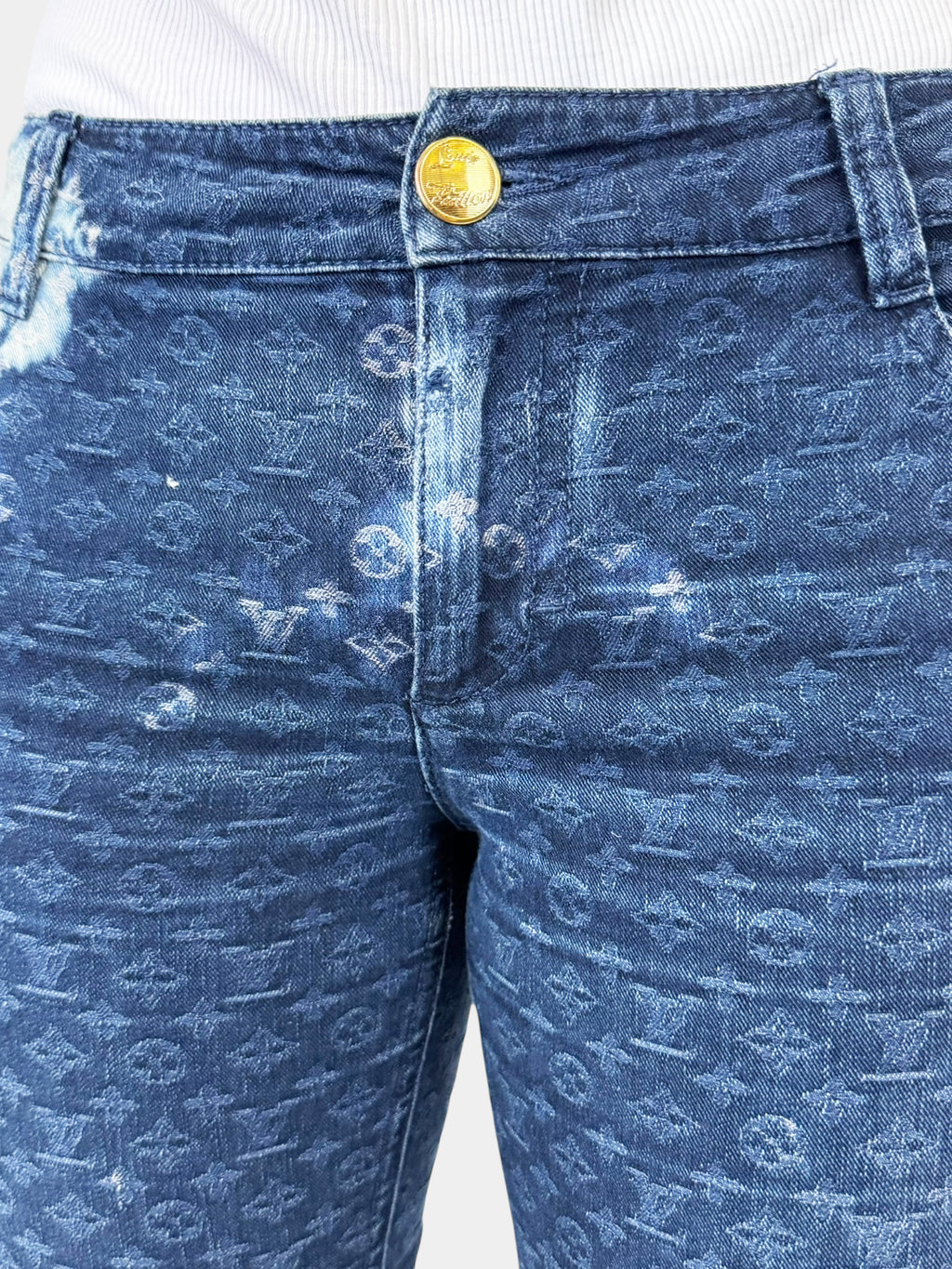 Monogram Skinny Capri Jeans