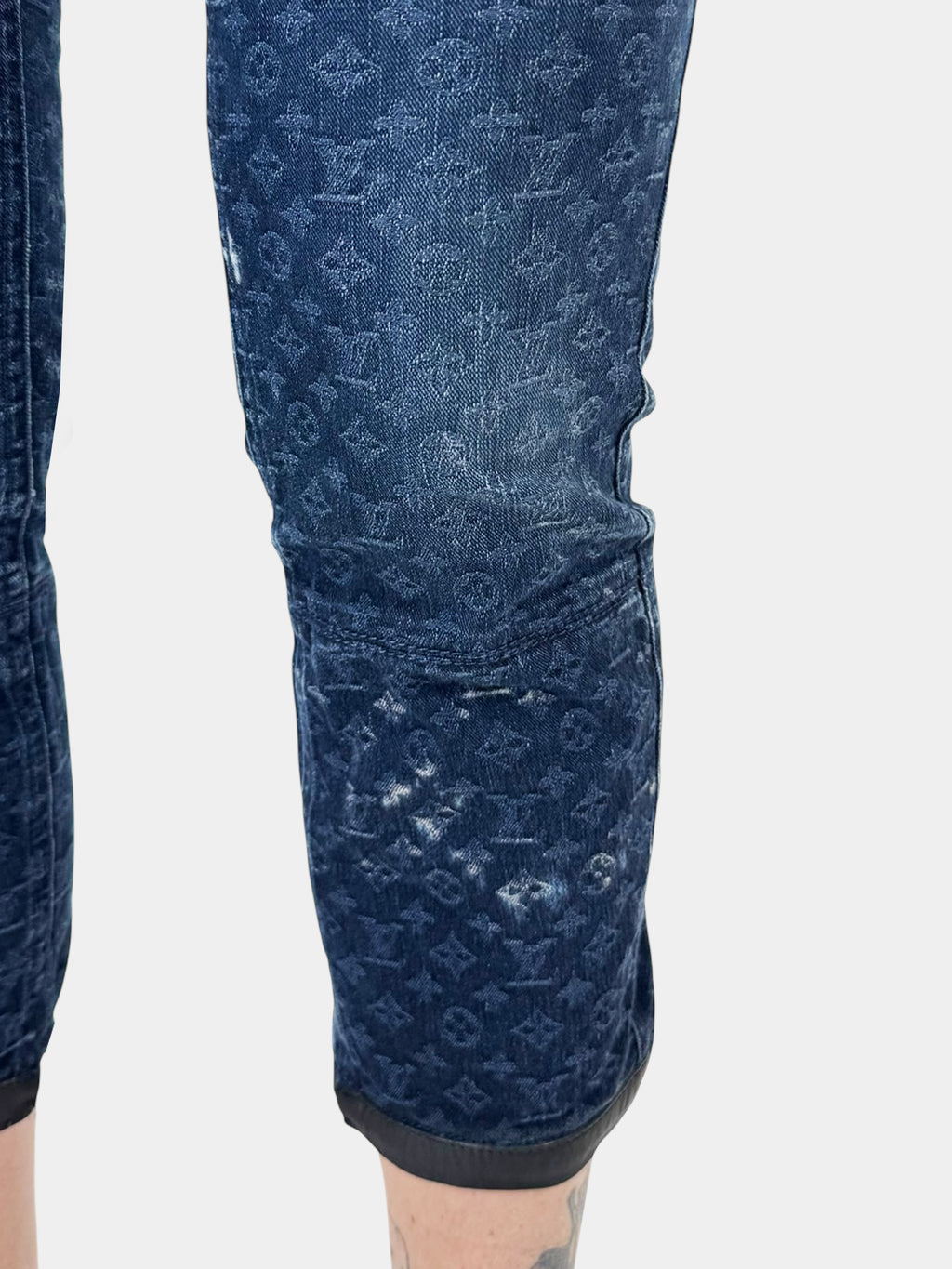 Monogram Skinny Capri Jeans