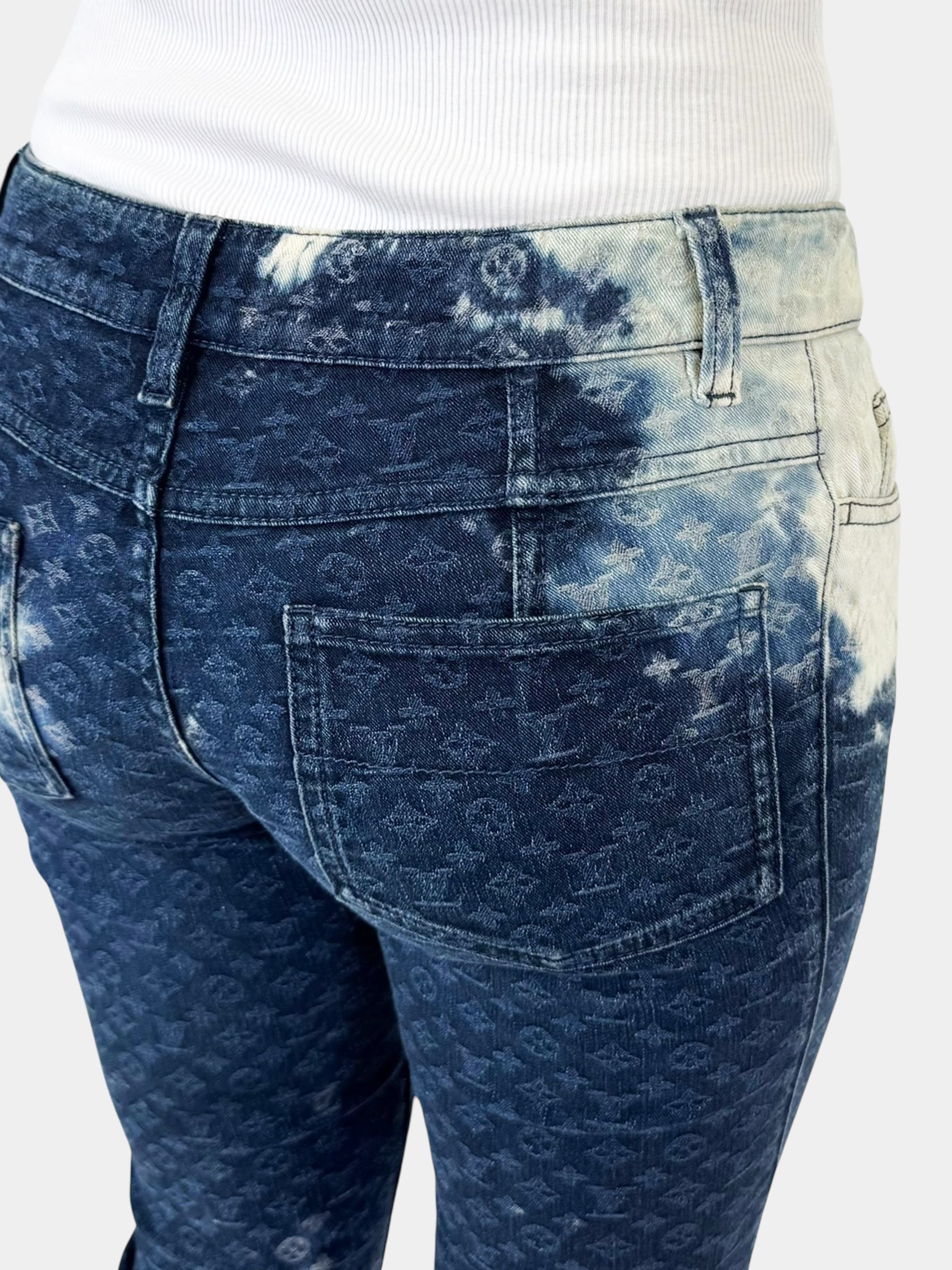 Monogram Skinny Capri Jeans