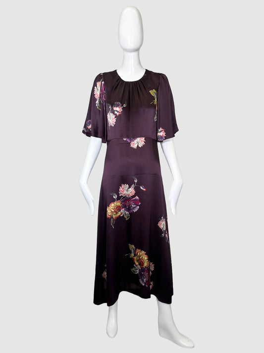 Rebecca Taylor Floral Silky Dress - Size 6