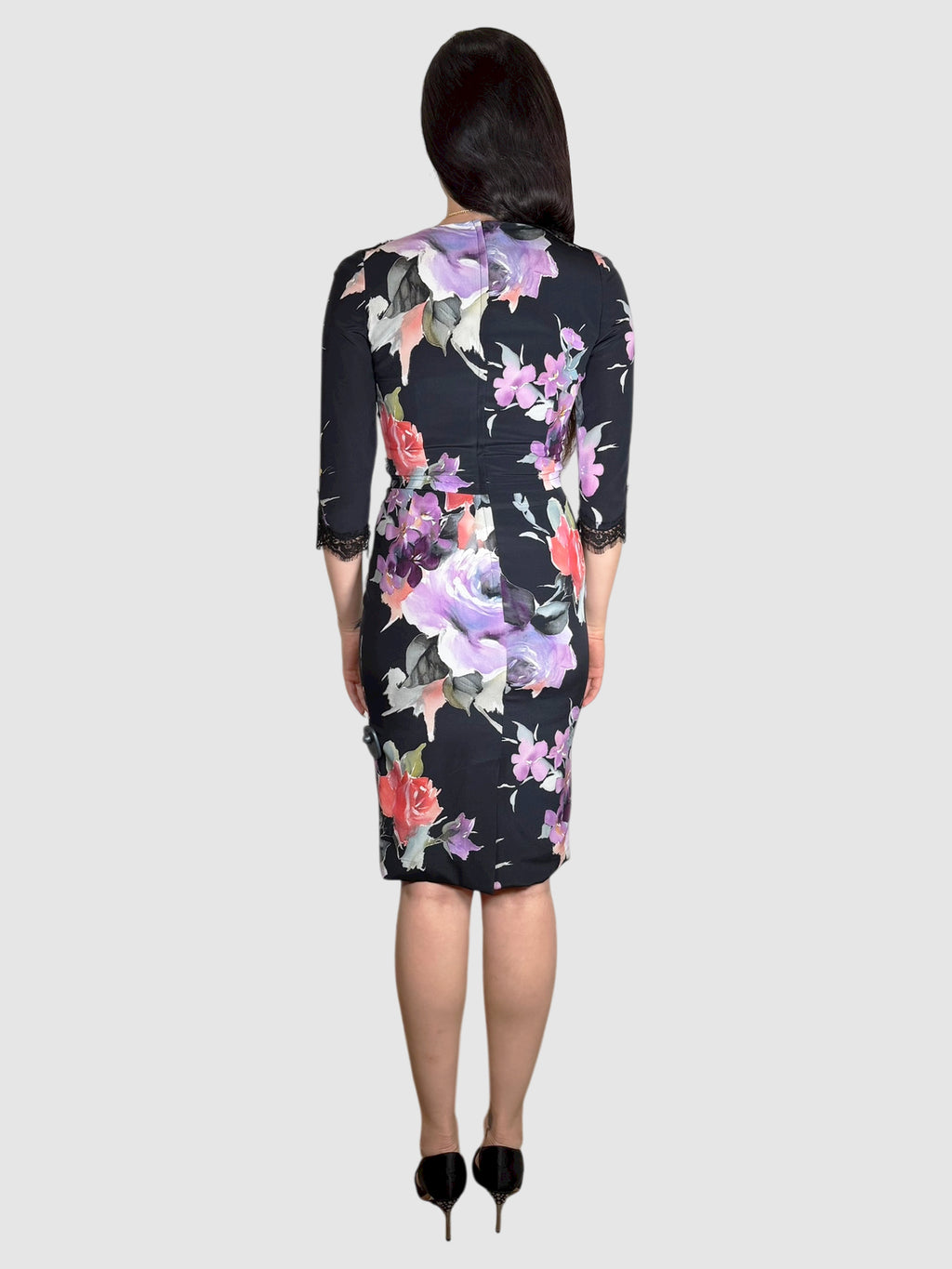 Silk Floral Dress