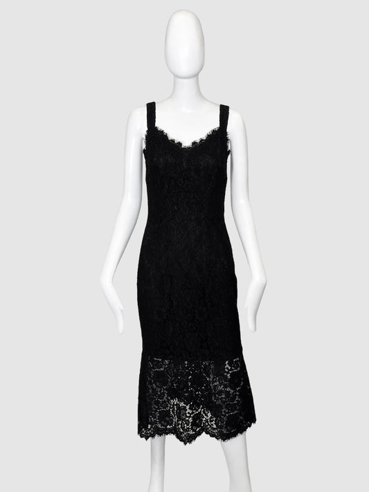Dolce & Gabbana Lacy Sleeveless Dress - Size 40(4)