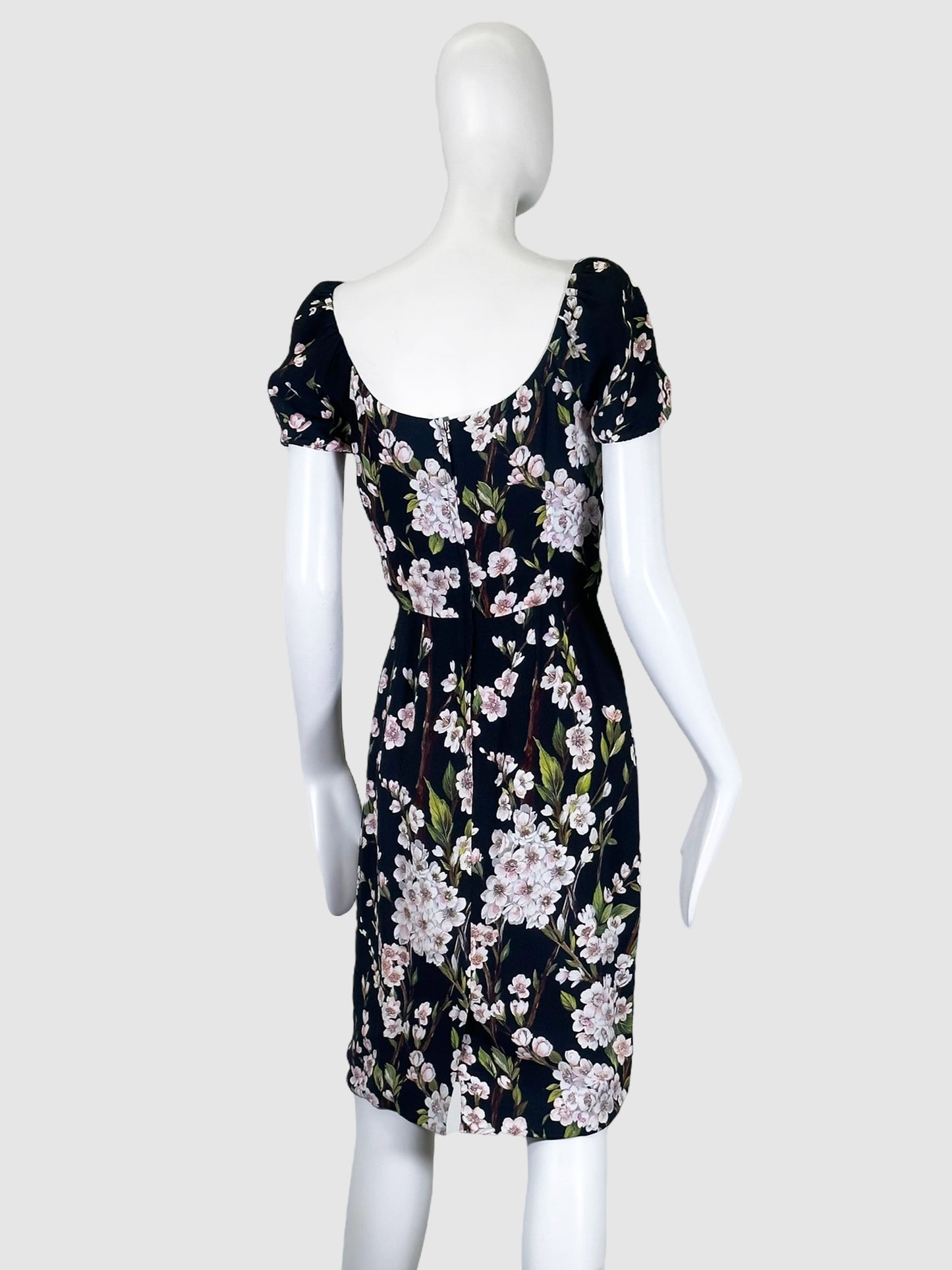 Floral Short Sleeve Dress - Size 38