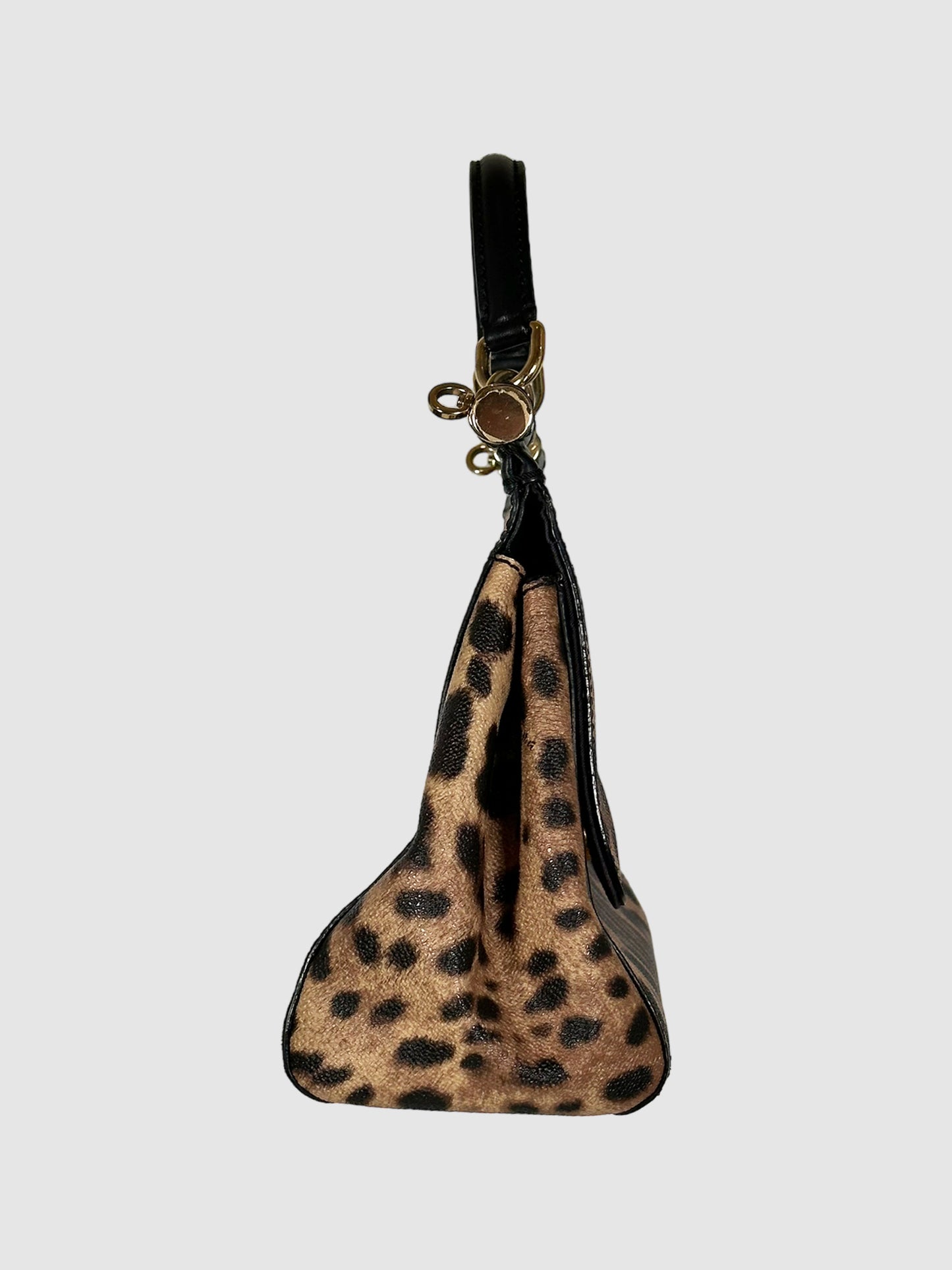 Leopard Print Miss Sicily Convertible Handle Bag