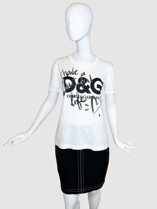 Dolce & Gabbana Printed T-shirt - Size 36