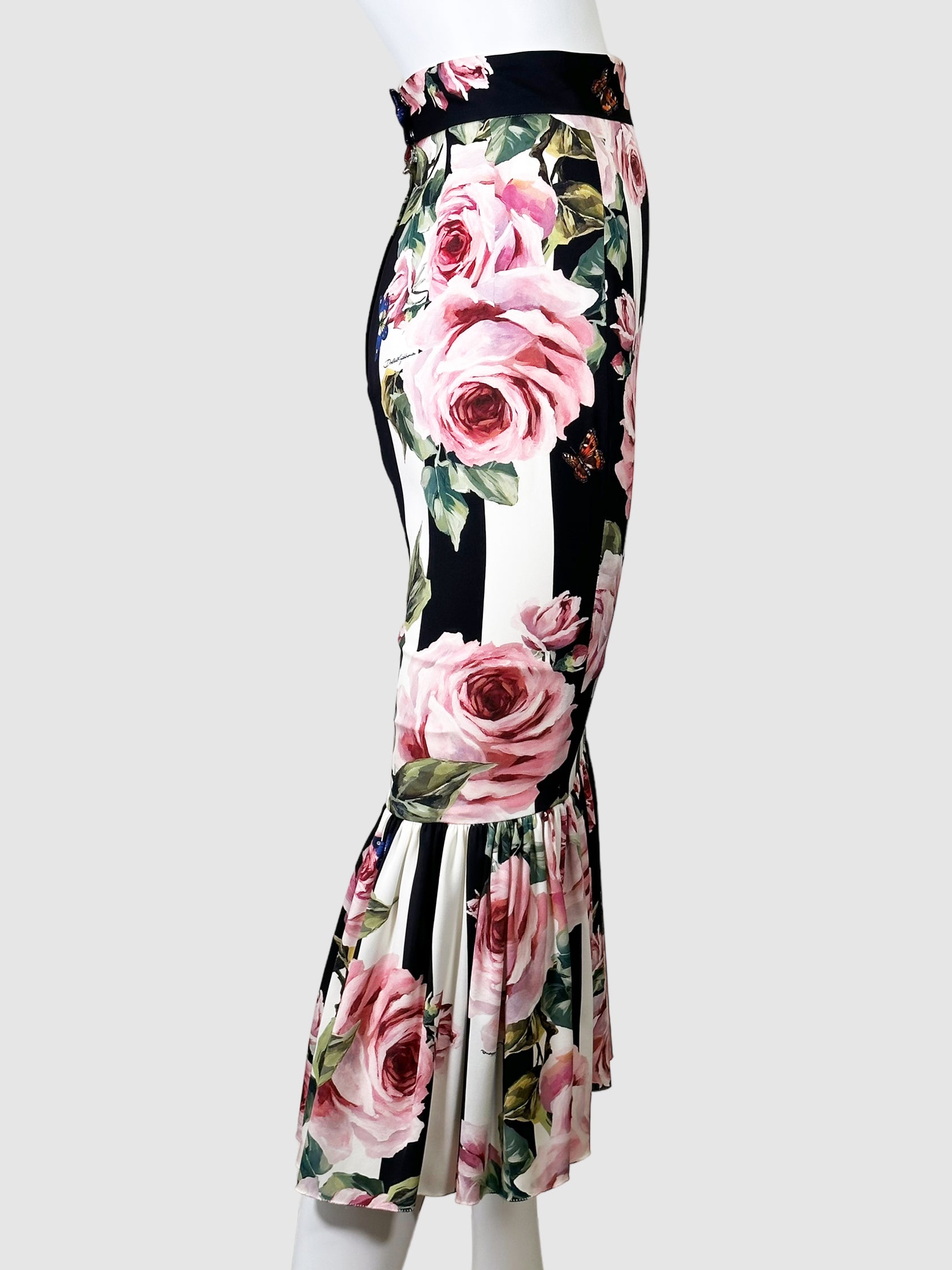 Dolce & Gabbana Floral Midi Skirt - Size 38 (S)