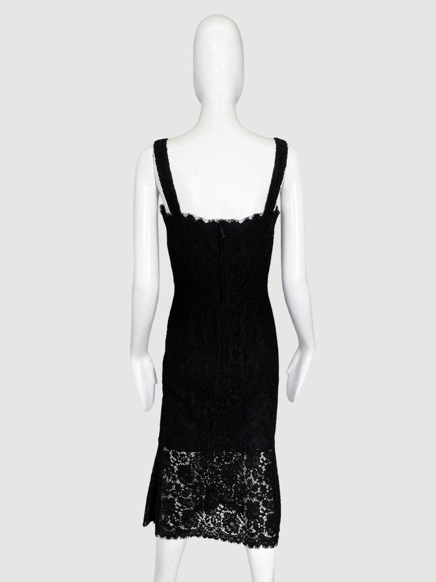 Dolce & Gabbana Lacy Sleeveless Dress - Size 40