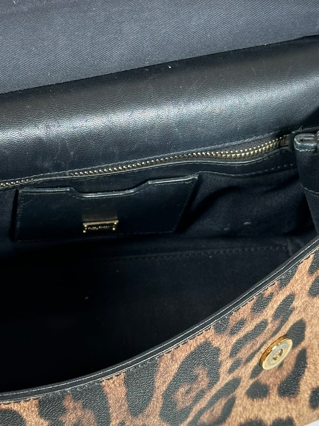 Leopard Print Miss Sicily Convertible Handle Bag