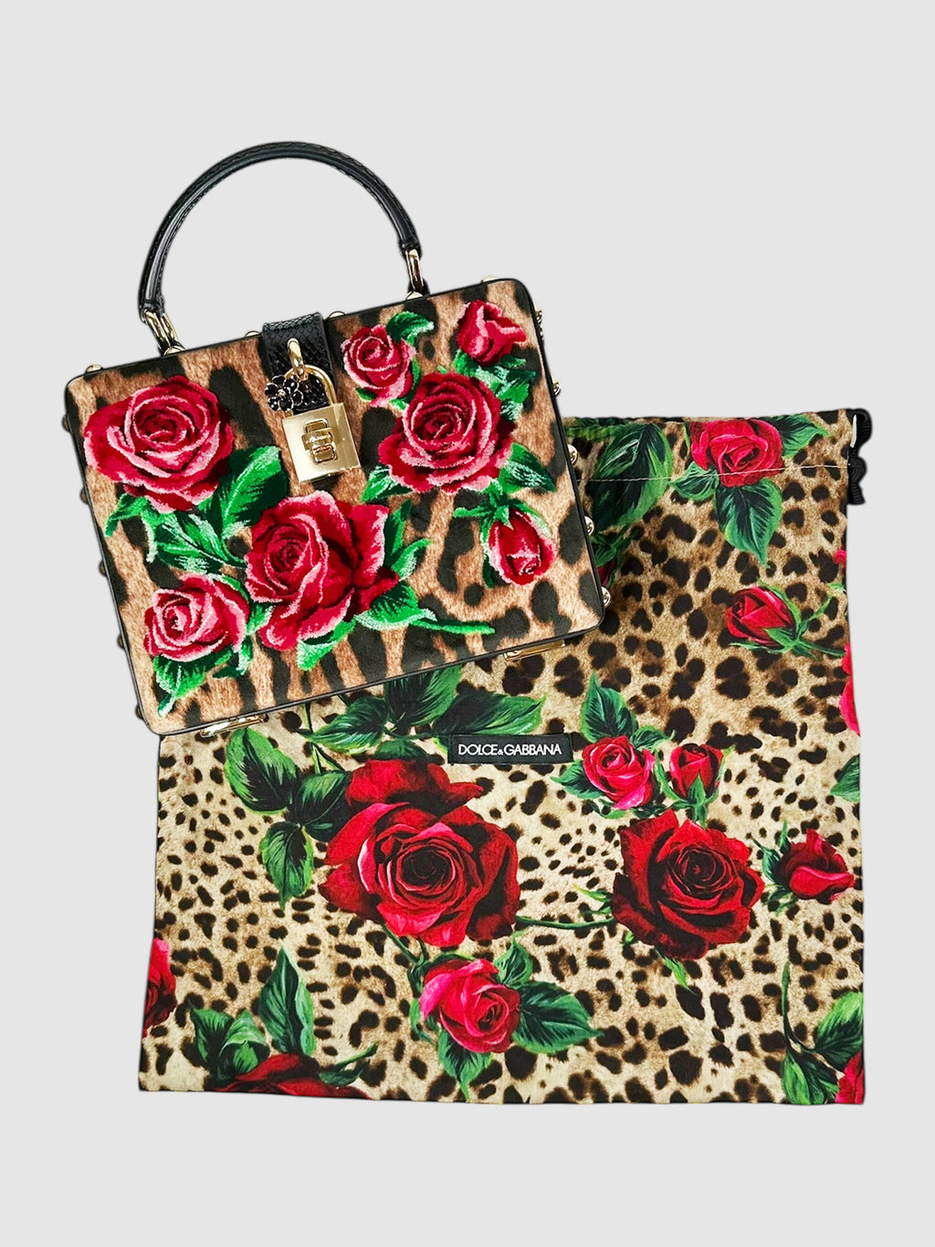 Leopard Floral Box Bag