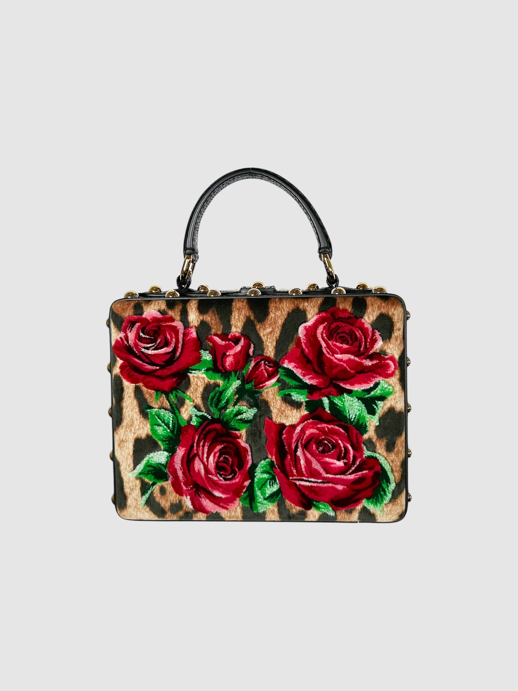 Leopard Floral Box Bag