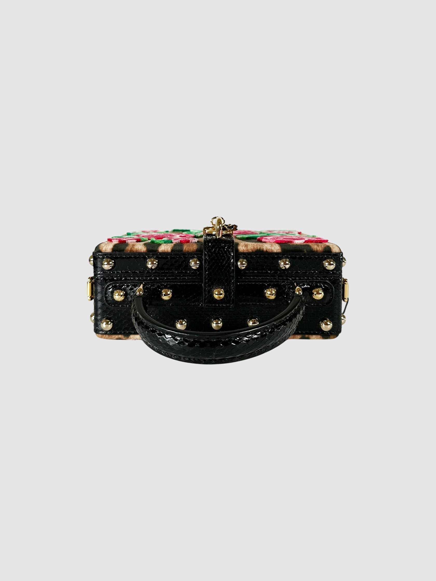 Leopard Floral Box Bag