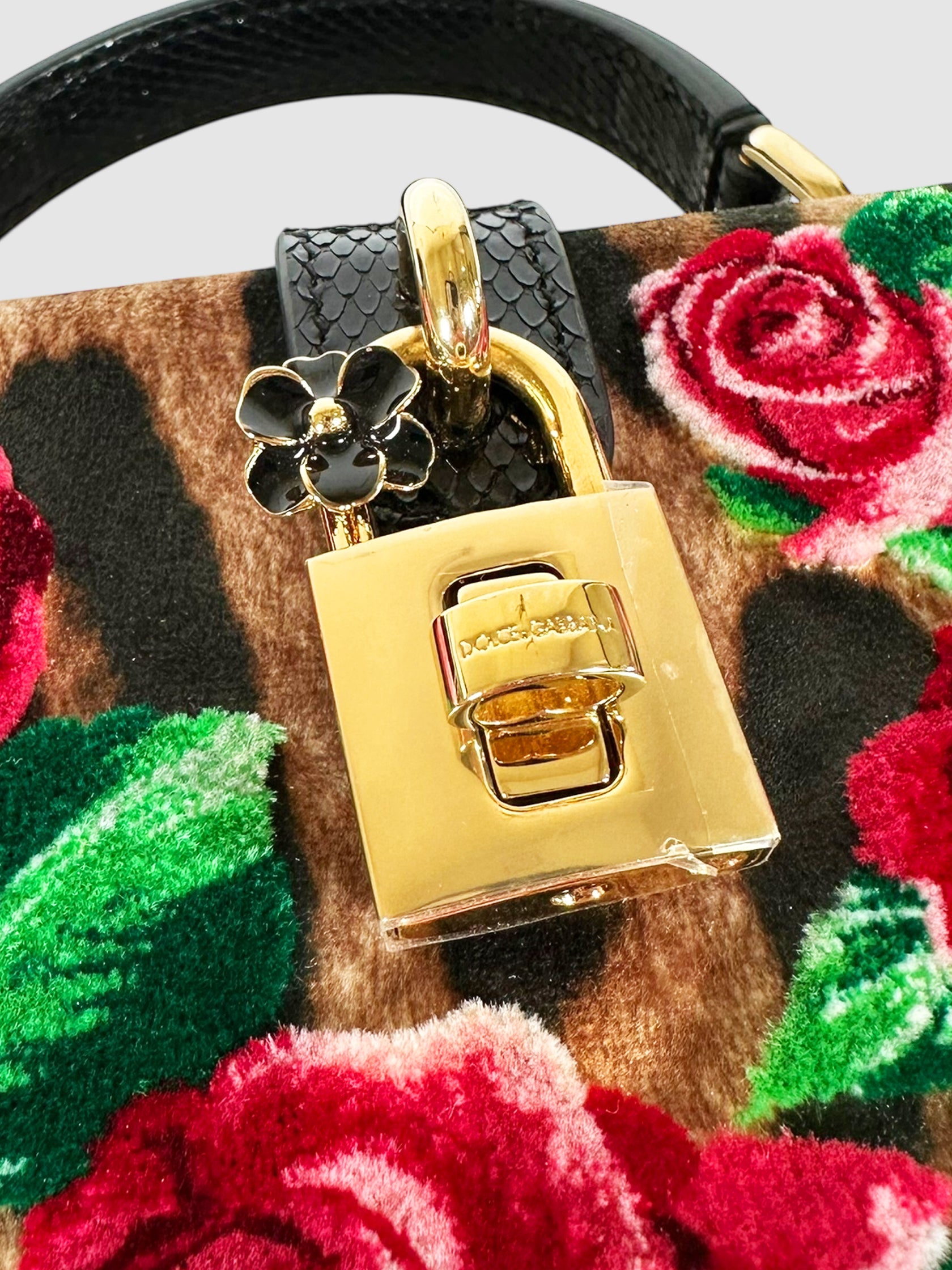 Leopard Floral Box Bag