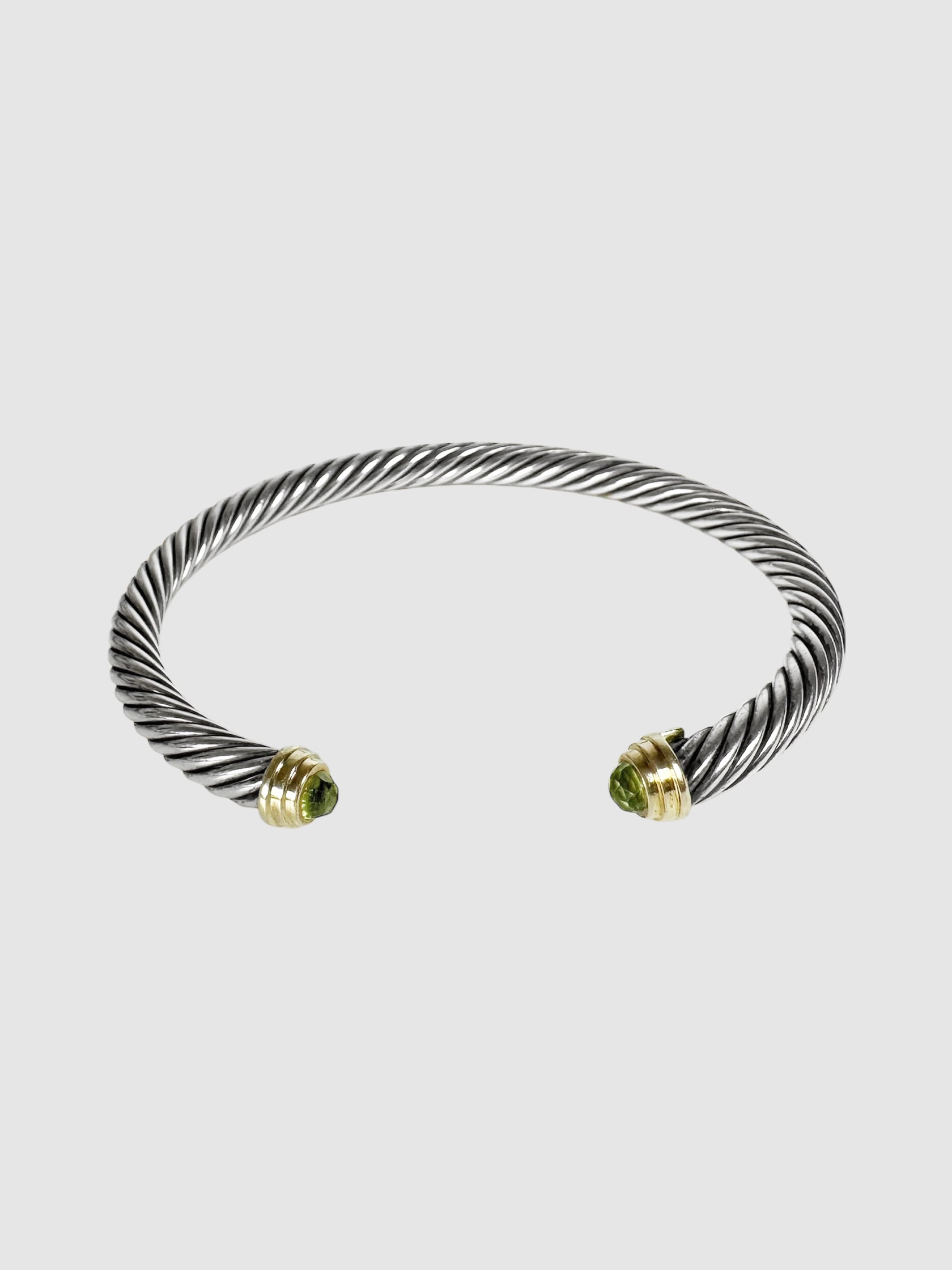Peridot Cable Bracelet