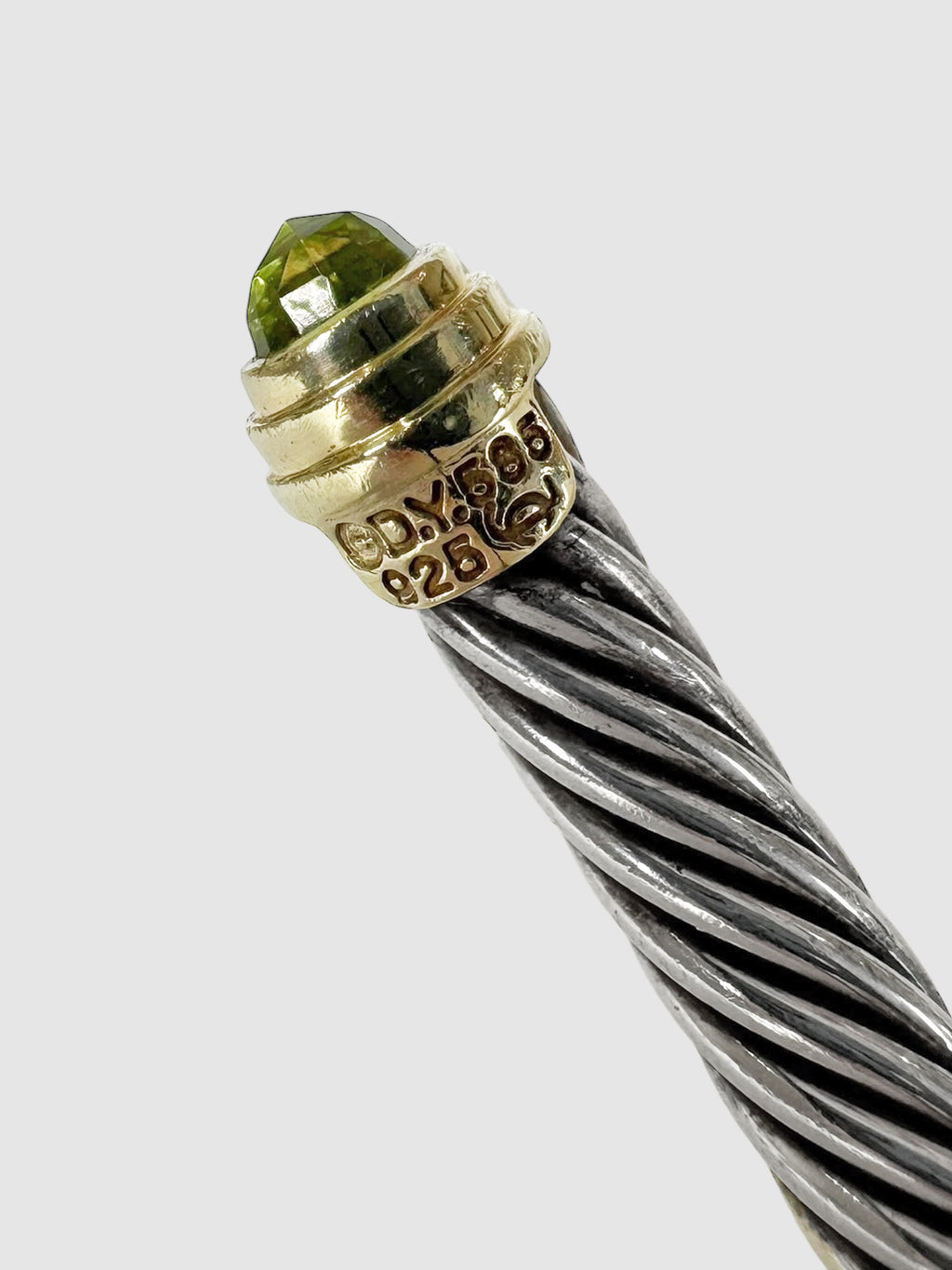 Peridot Cable Bracelet