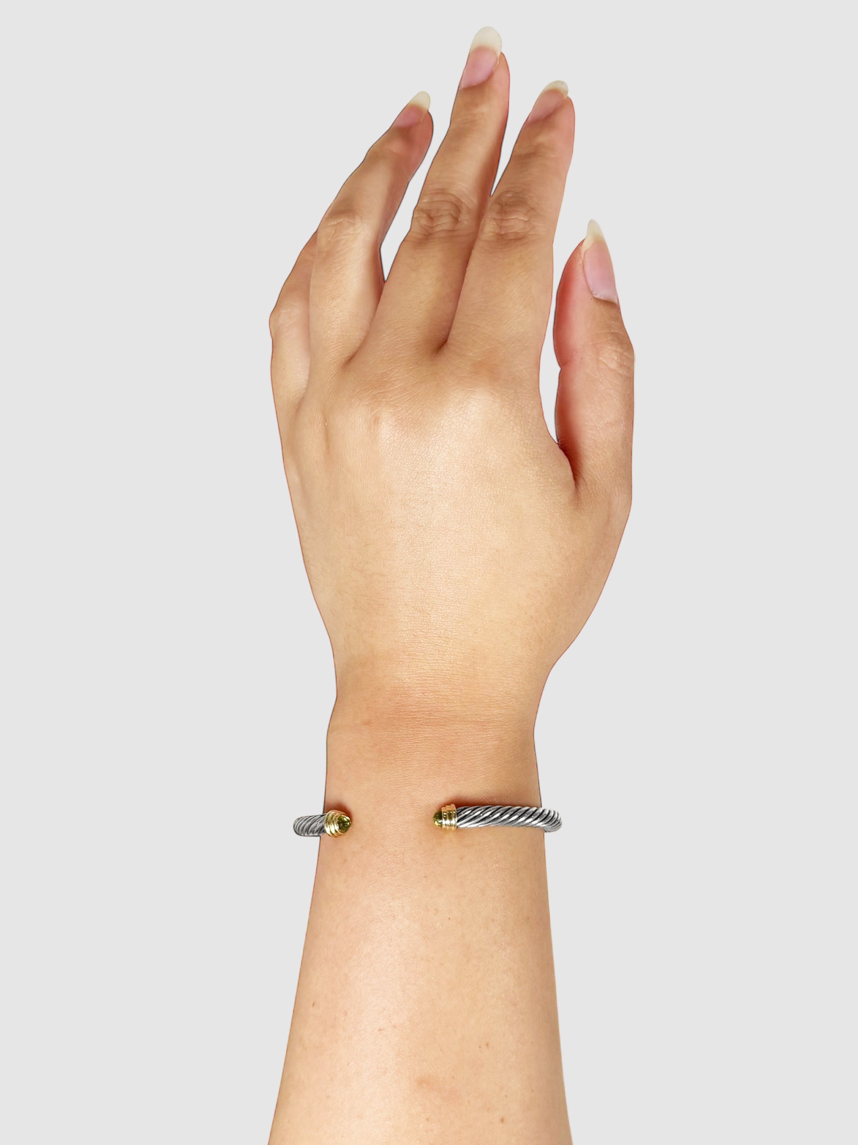 Peridot Cable Bracelet