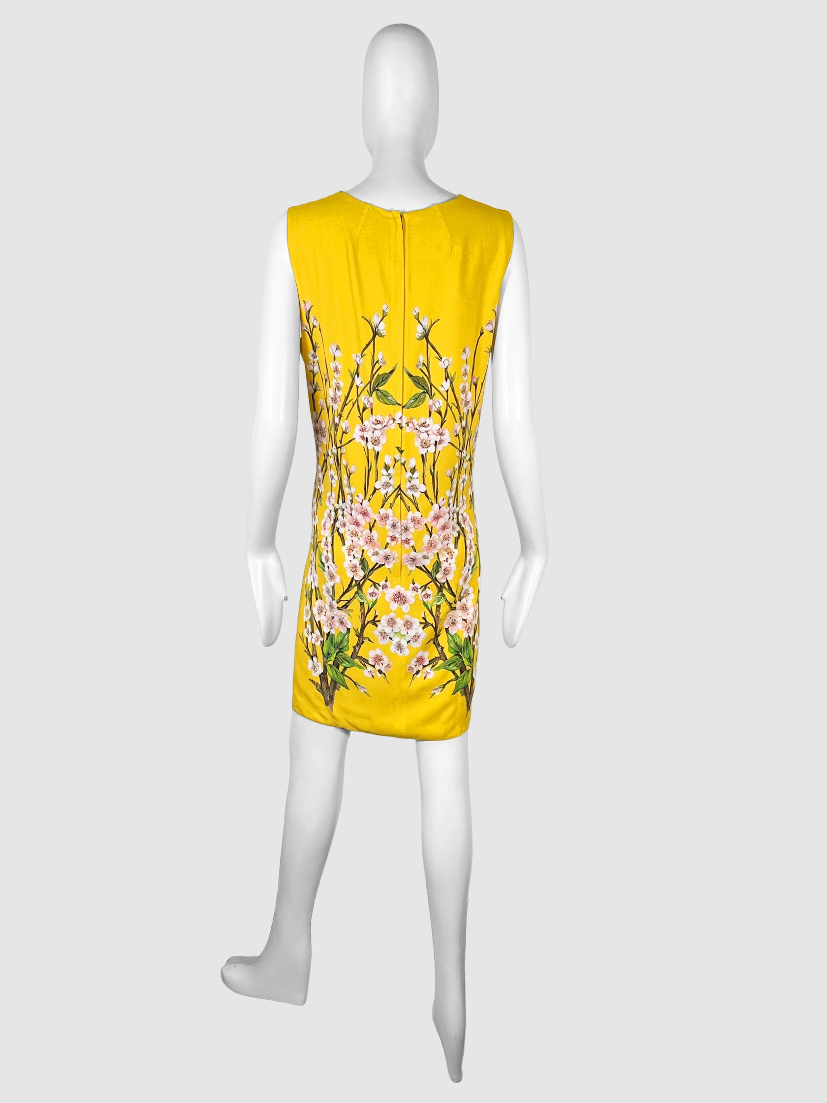 Sleeveless Blossom Print Mini Dress - Size 46