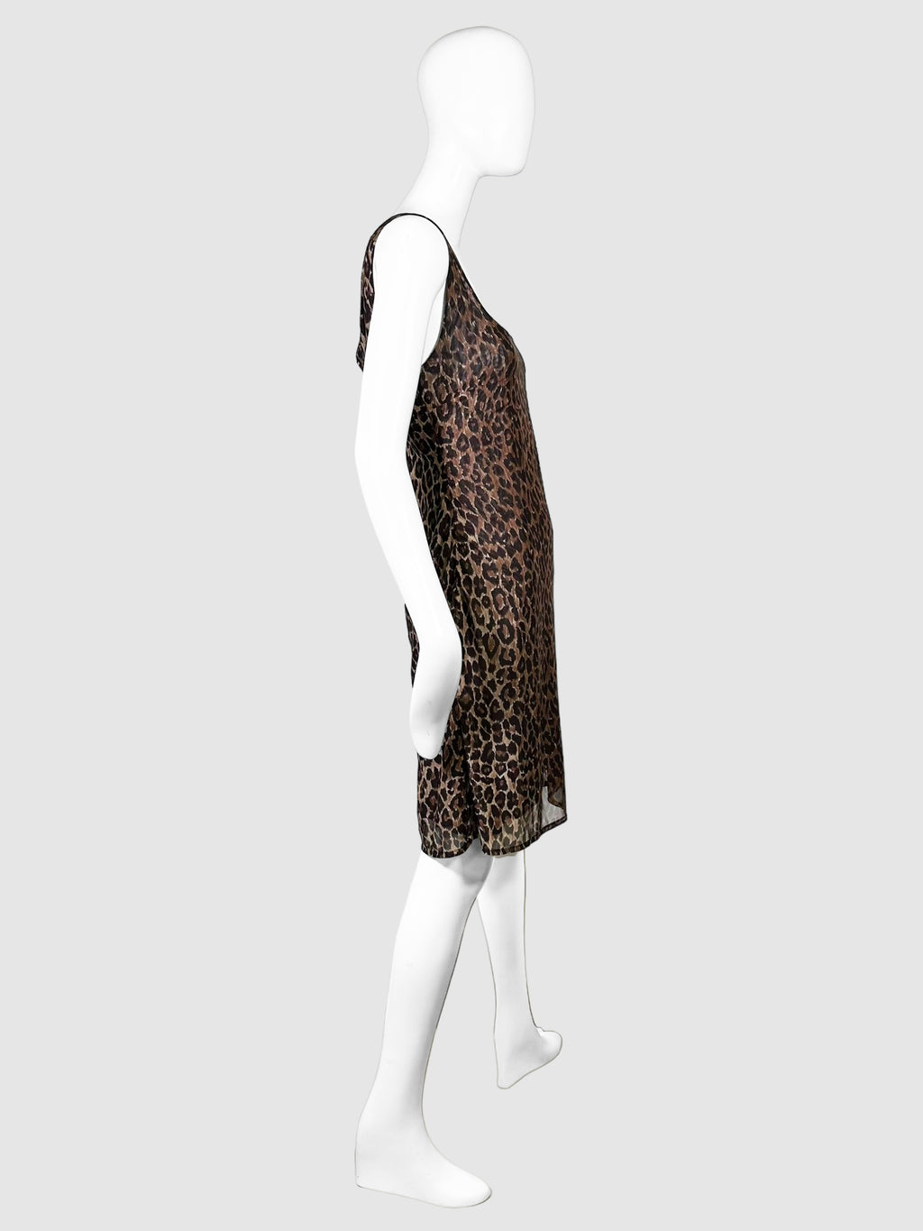 Leopard Print Mini Dress - Size S