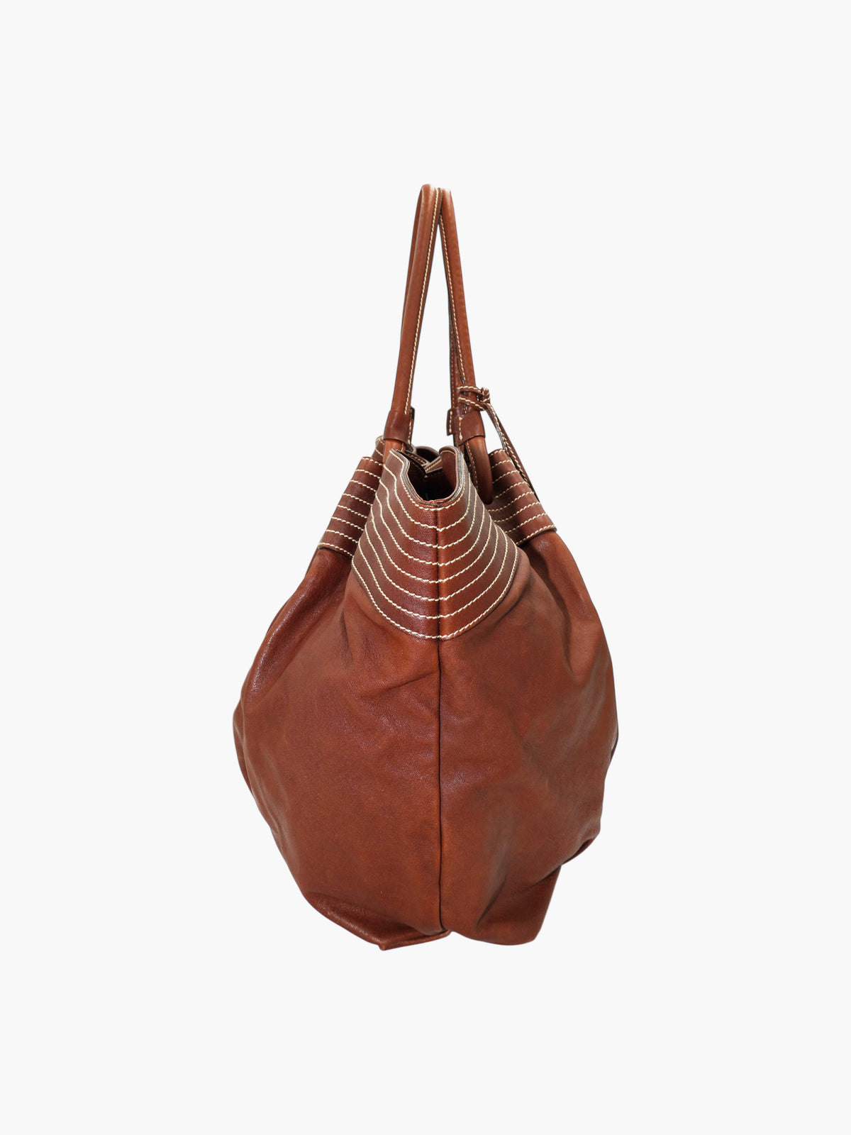 Leather Charmed Tote
