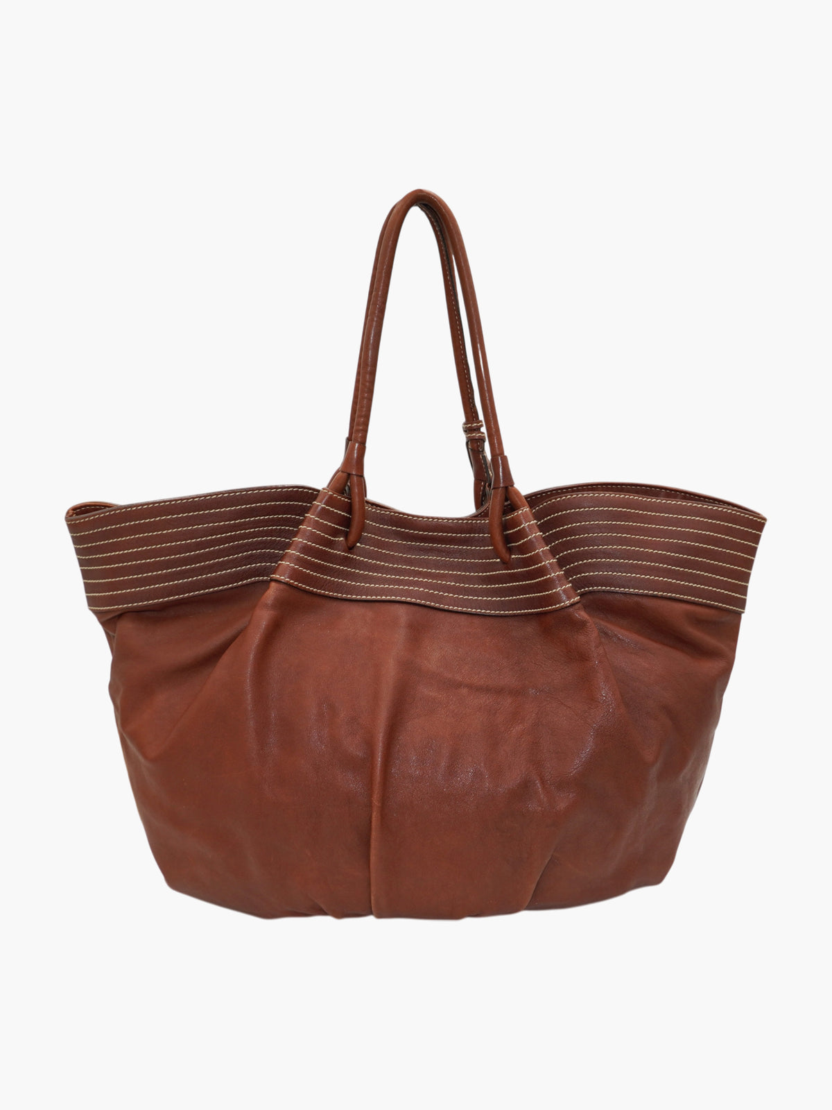 Leather Charmed Tote