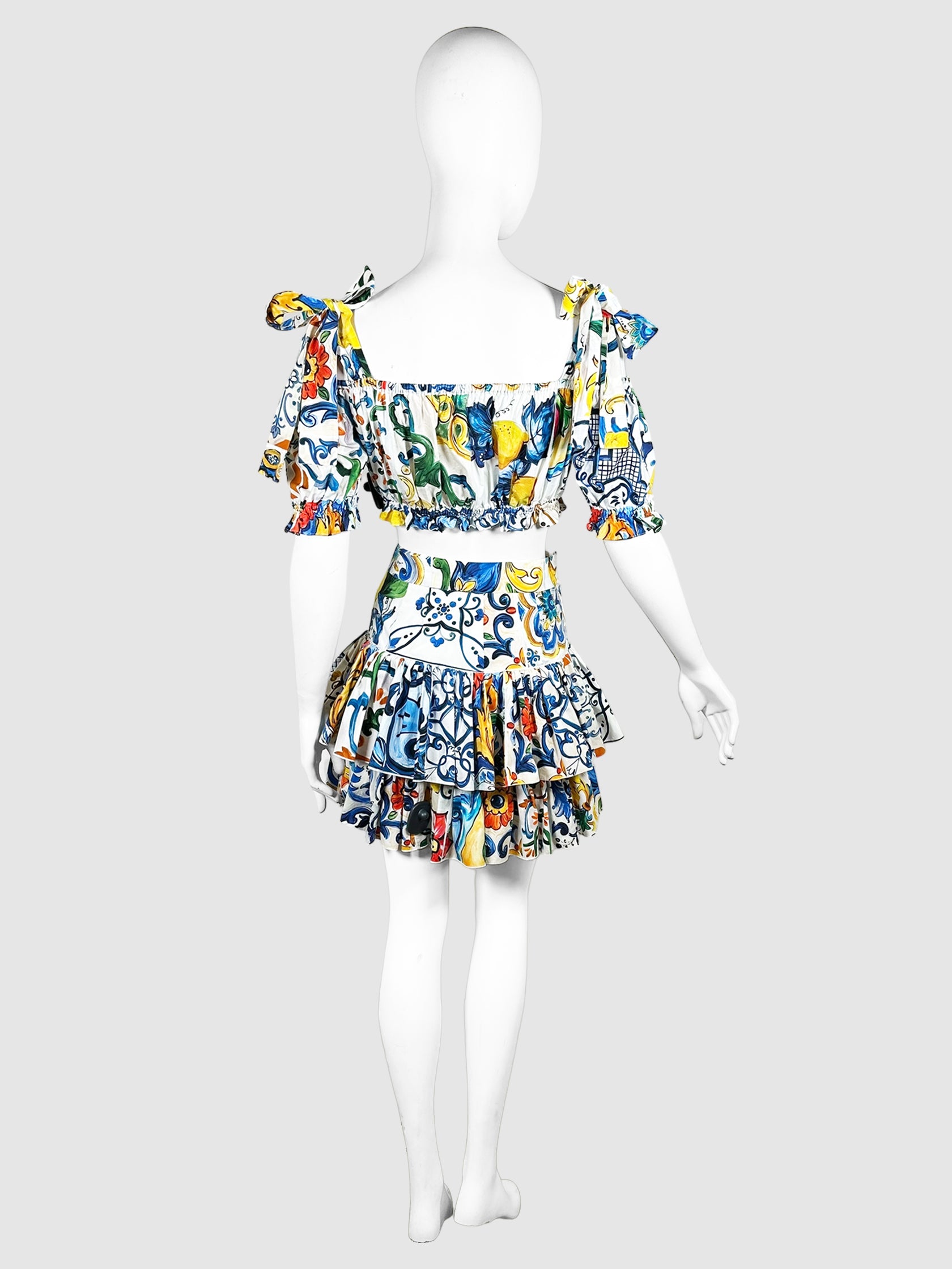 Majolica Printed Two Piece Set - Size 40