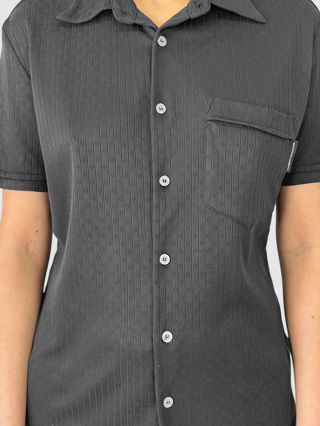 Eyelet Button-Up Top