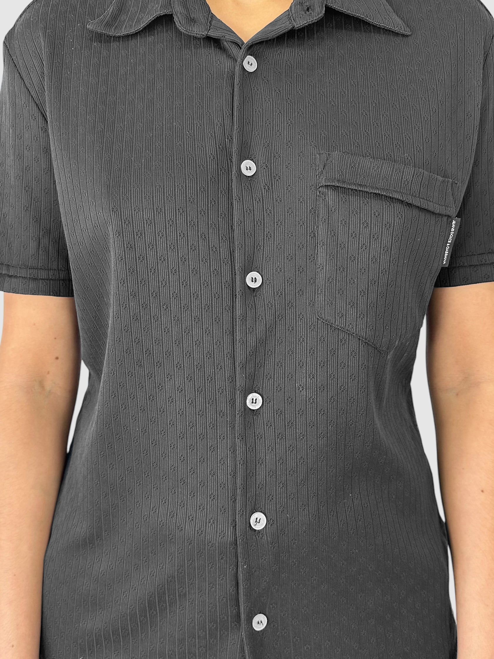 Eyelet Button-Up Top