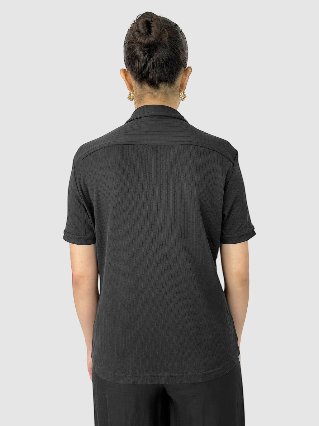 Eyelet Button-Up Top