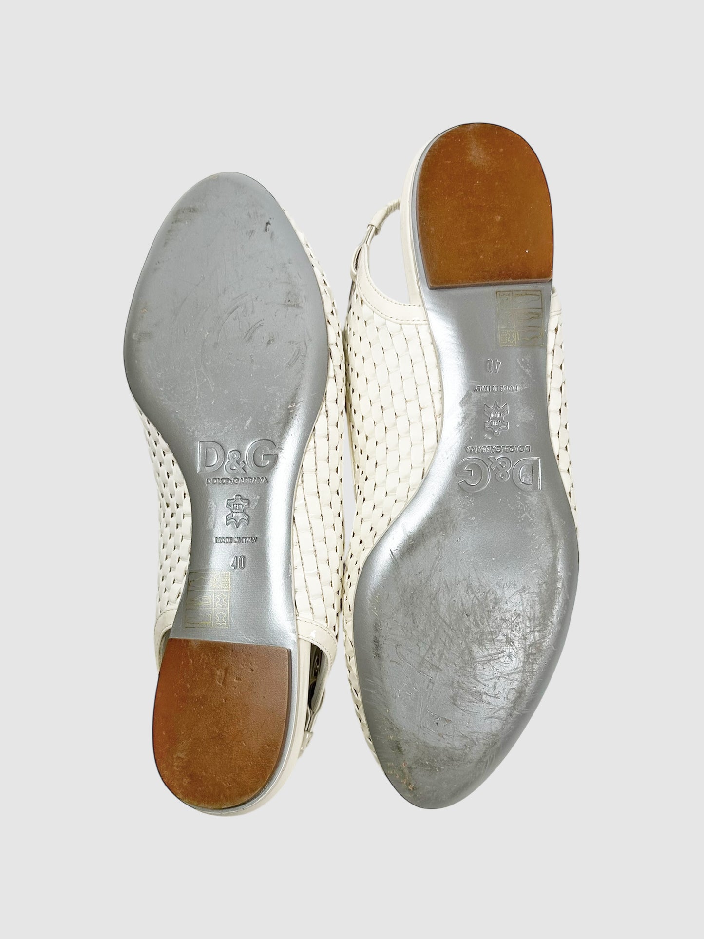 Woven Slingback Flats