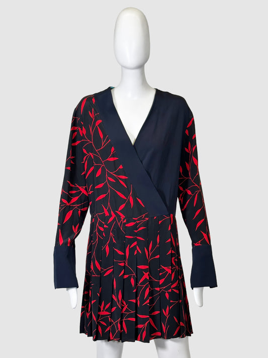 Diane Von Furstenberg Floral Wrap Dress - Size 10