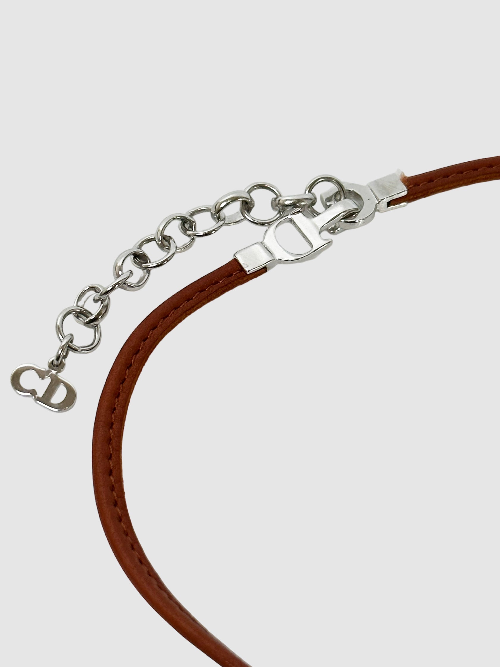 Leather Bow Choker