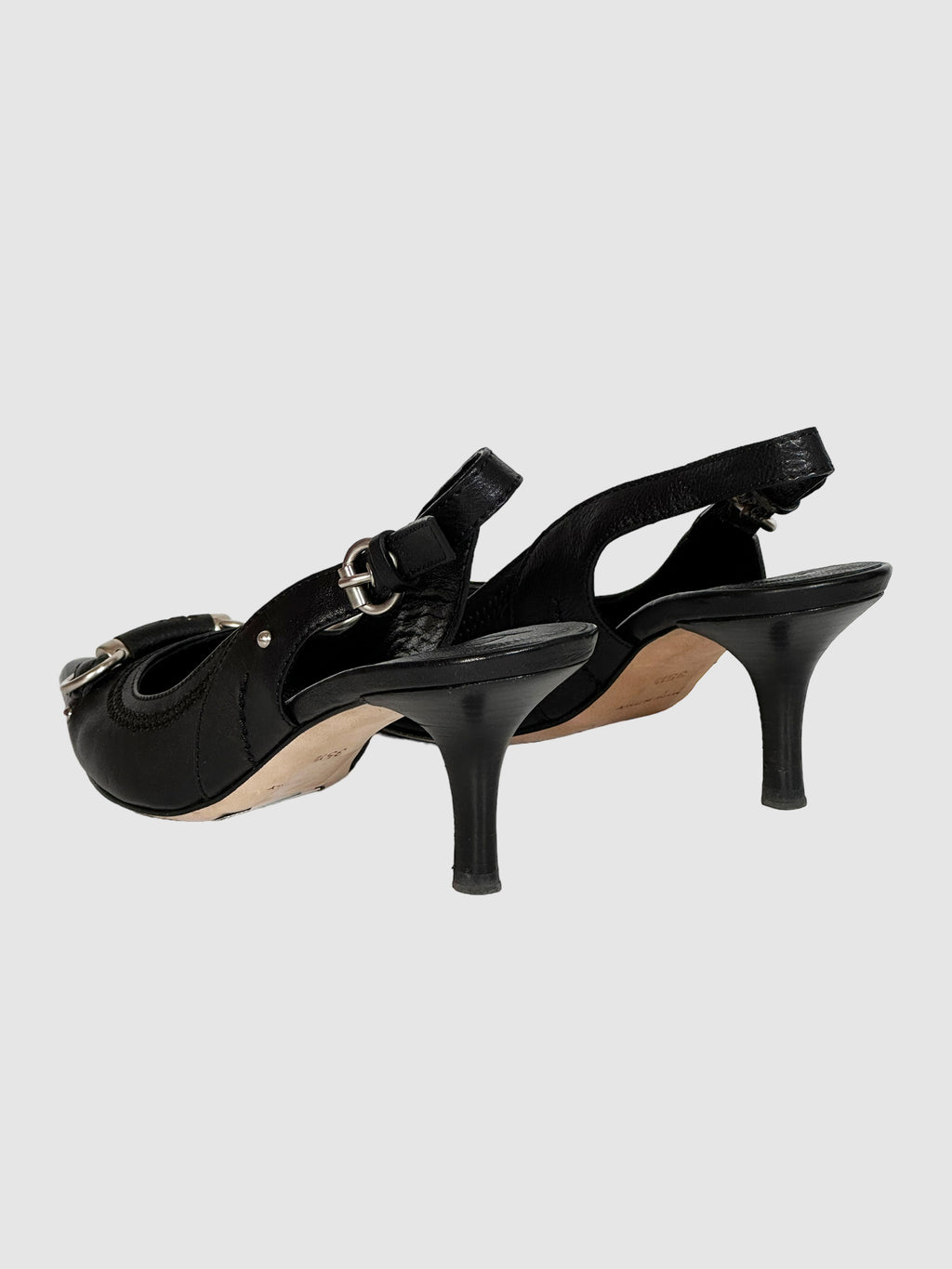 Leather Slingback Pumps - Size 35.5