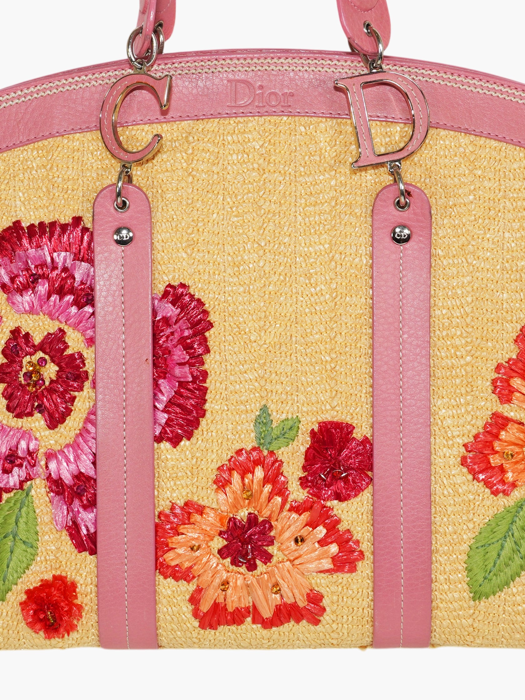 Raffia Floral Bag