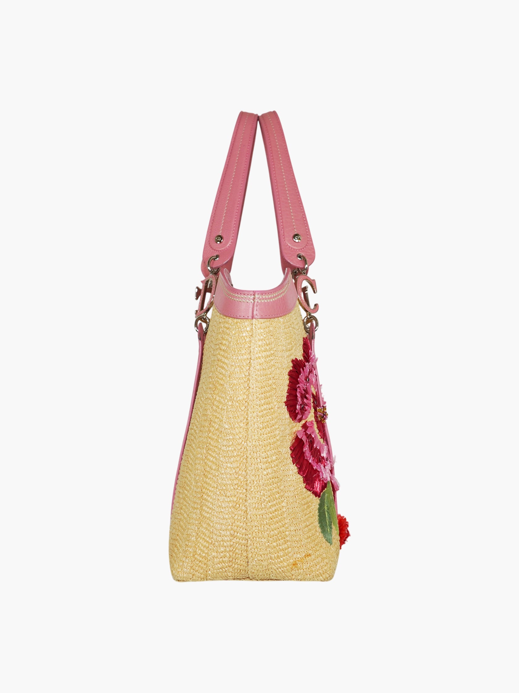 Raffia Floral Bag