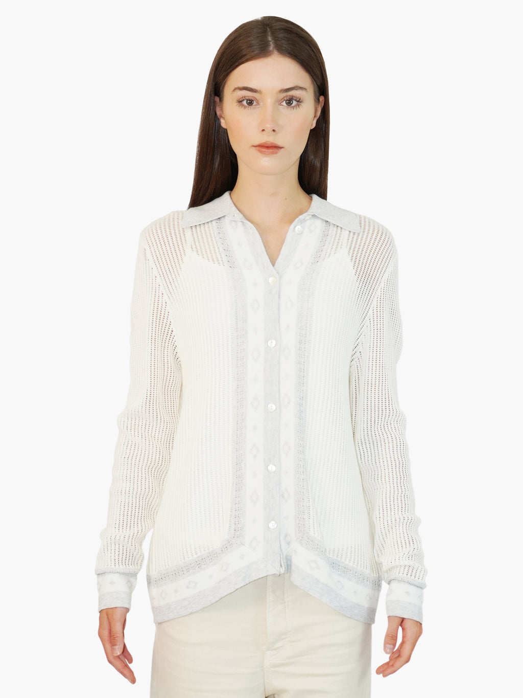 Knit Collared Cardigan