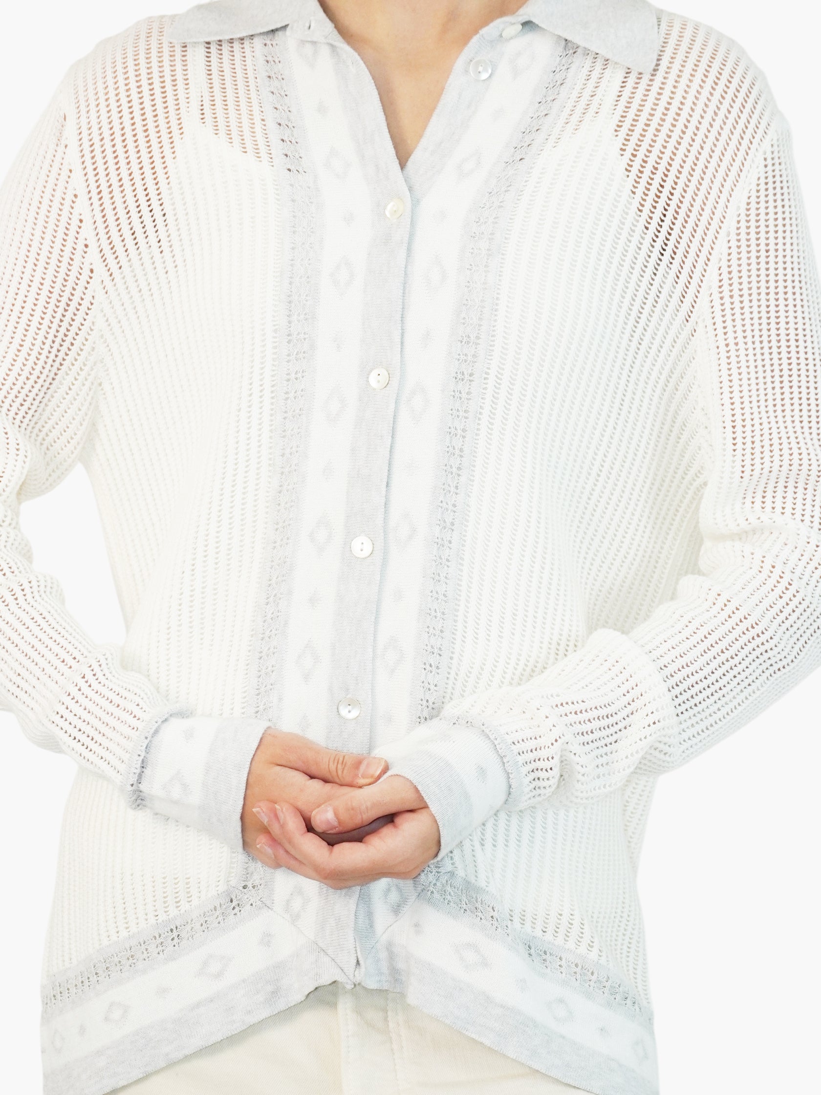 Knit Collared Cardigan