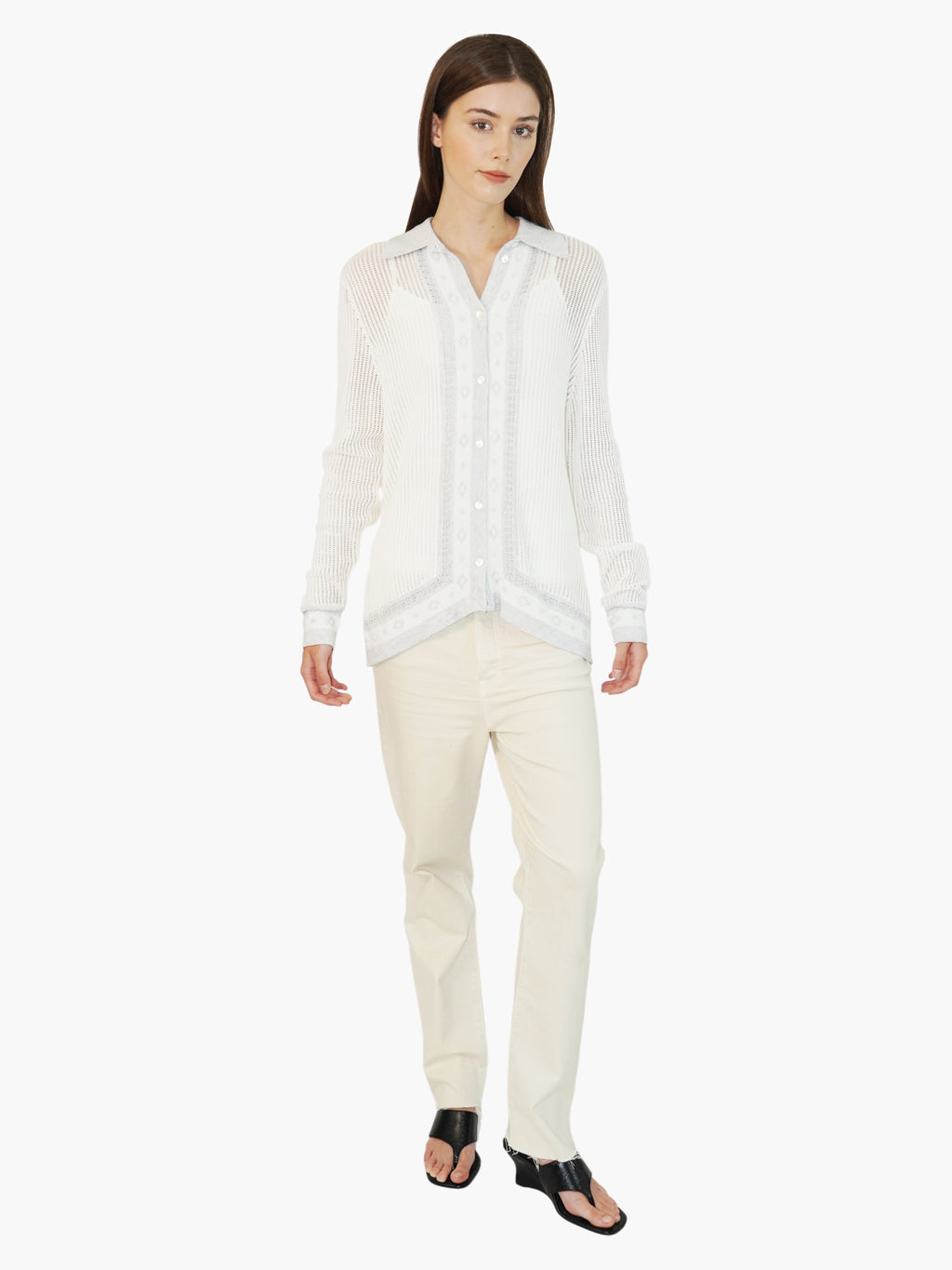 Knit Collared Cardigan