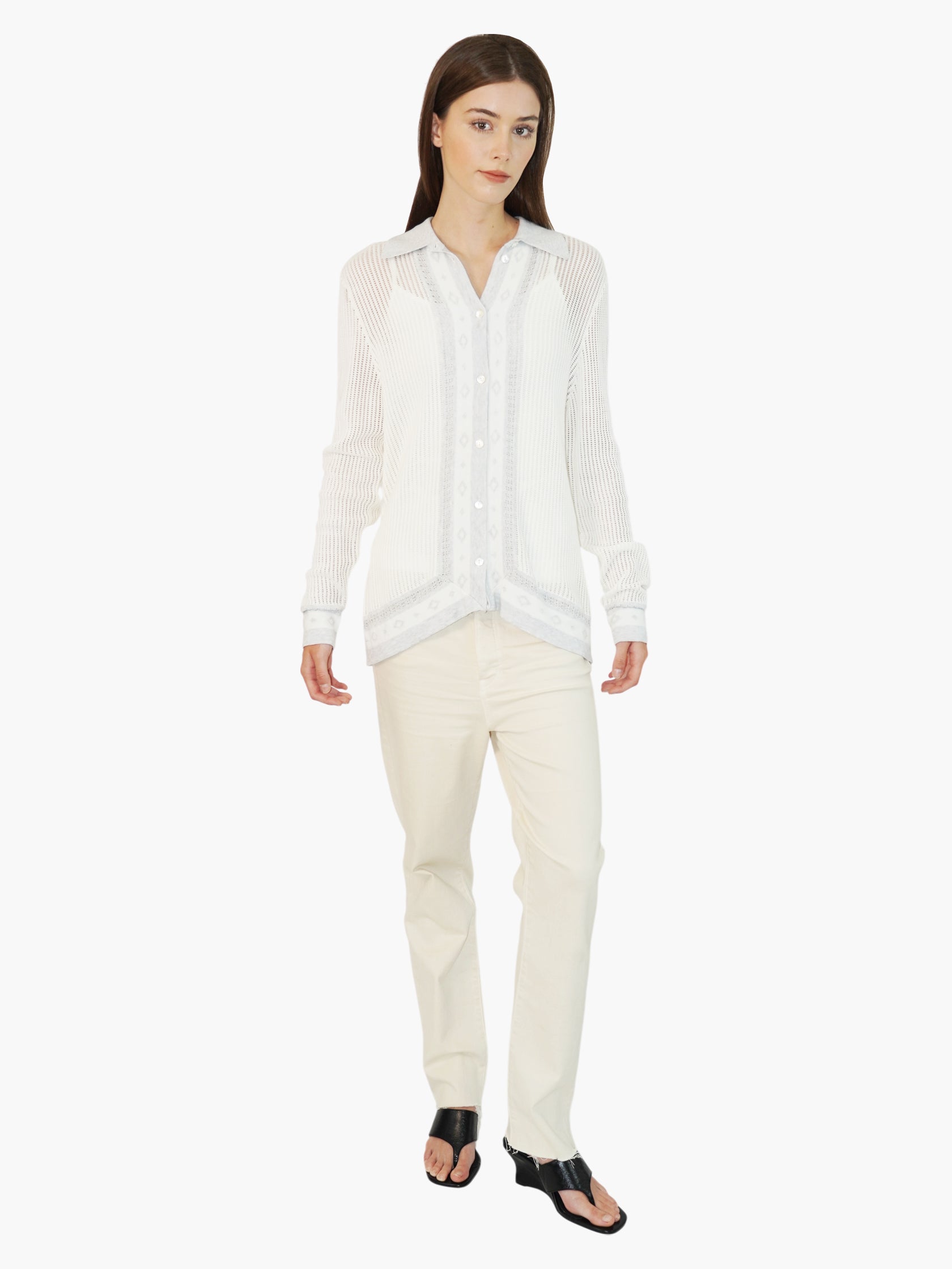 Knit Collared Cardigan