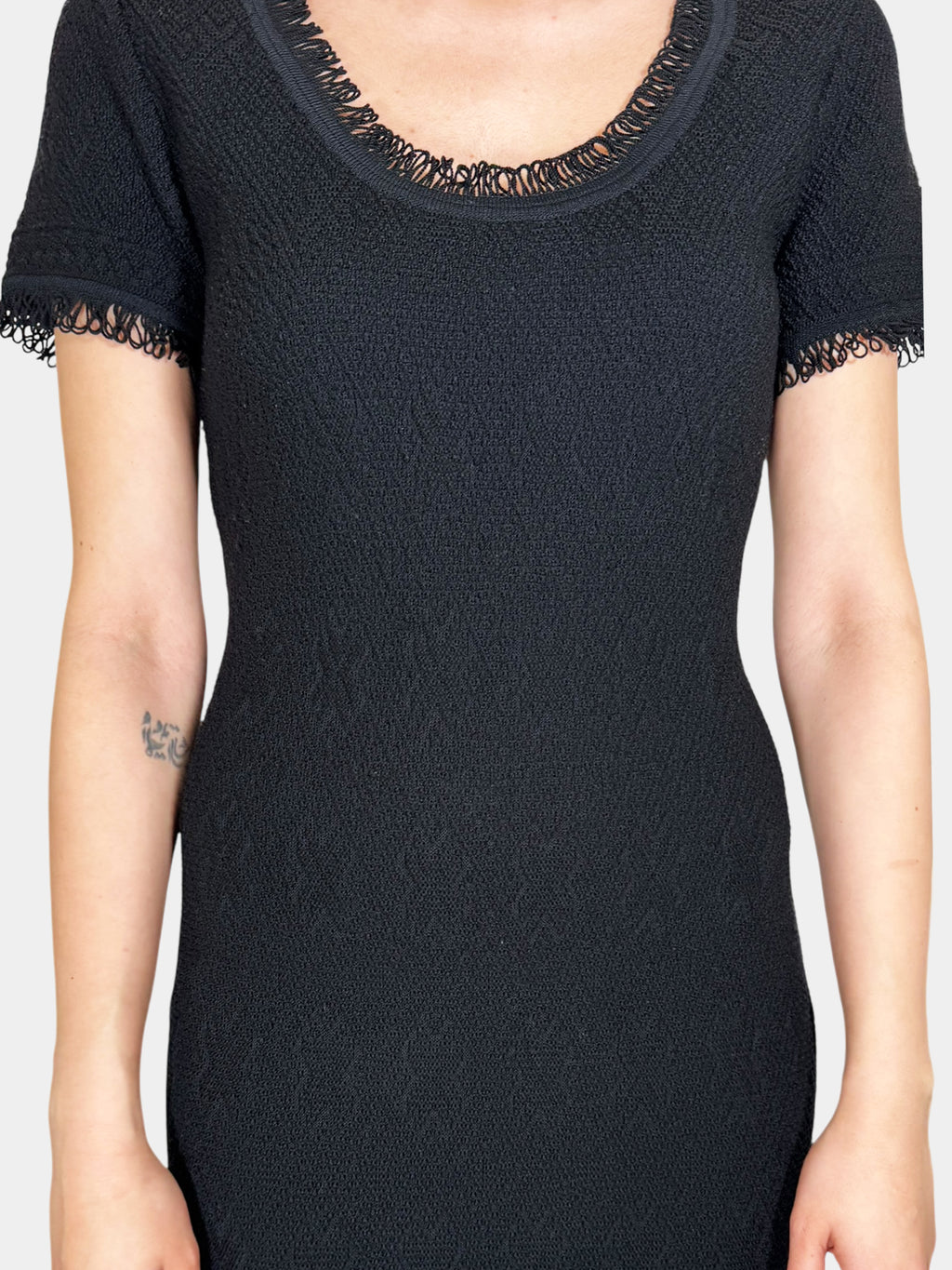 Tweed Wool Trumpet Dress