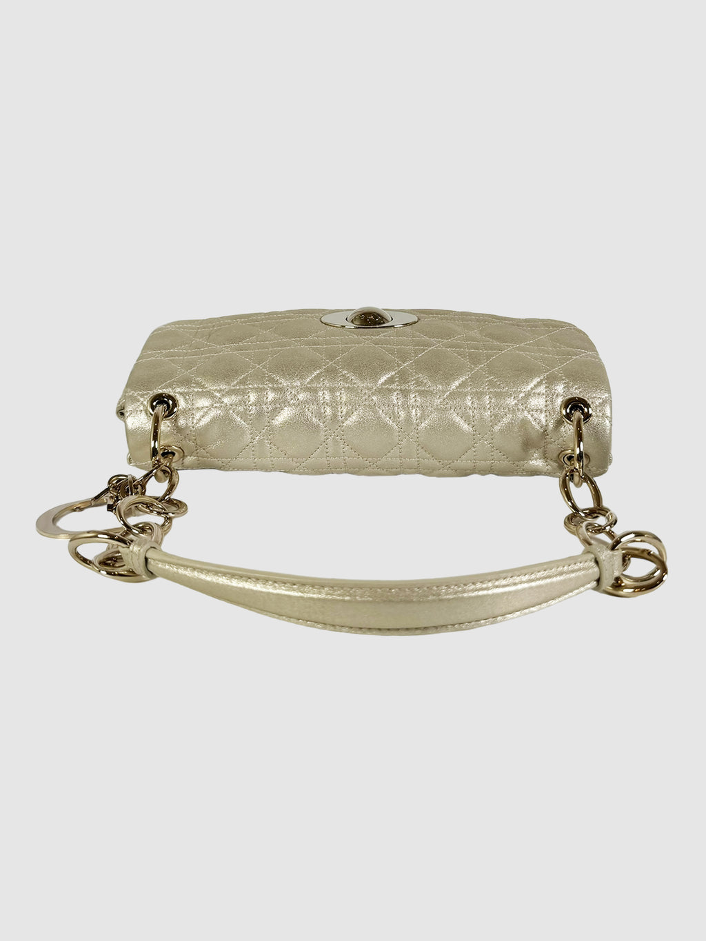 Cannage Rendezvous Metallic Shoulder Bag