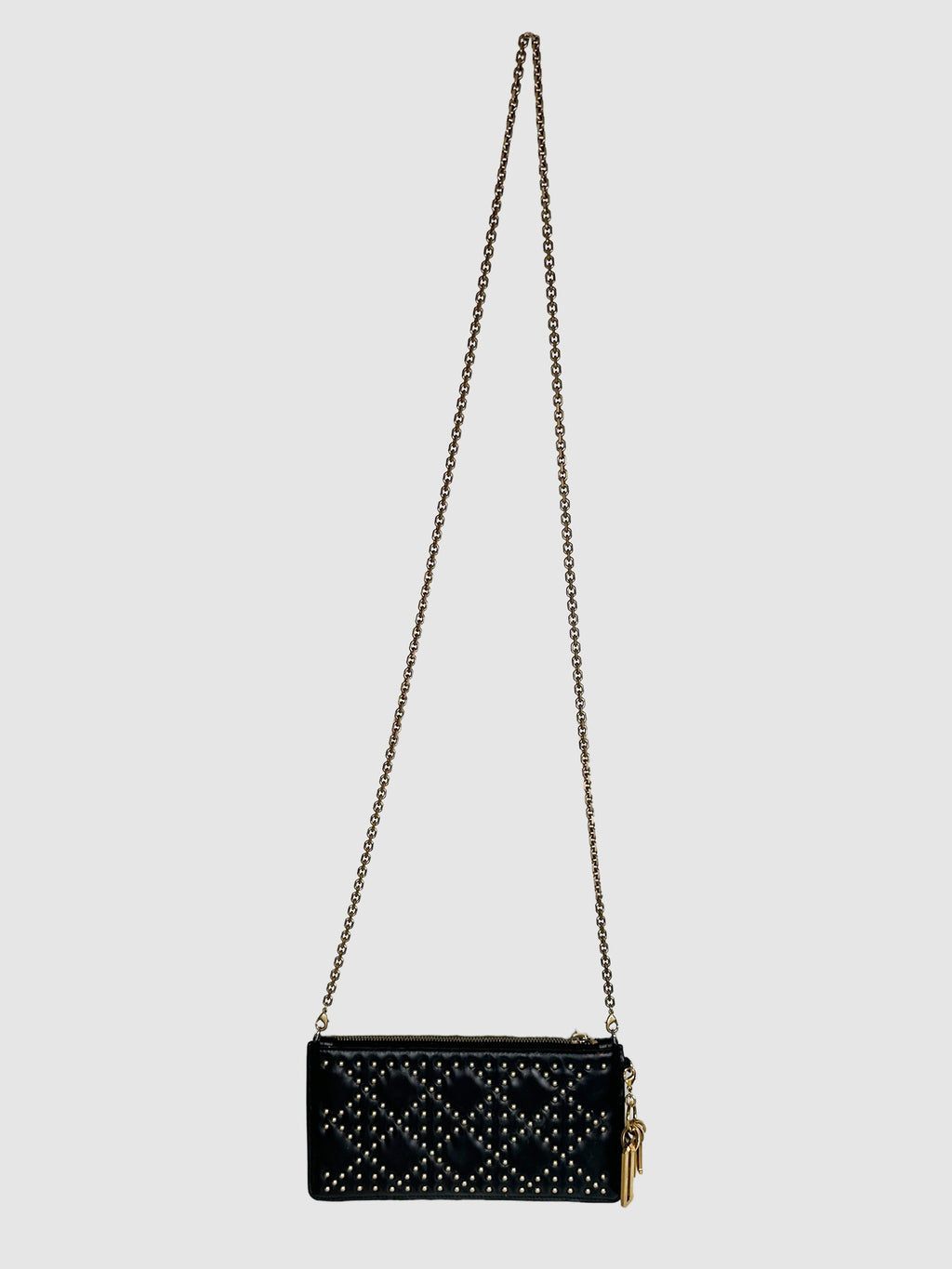 2017 Leather Studded Wallet on Chain