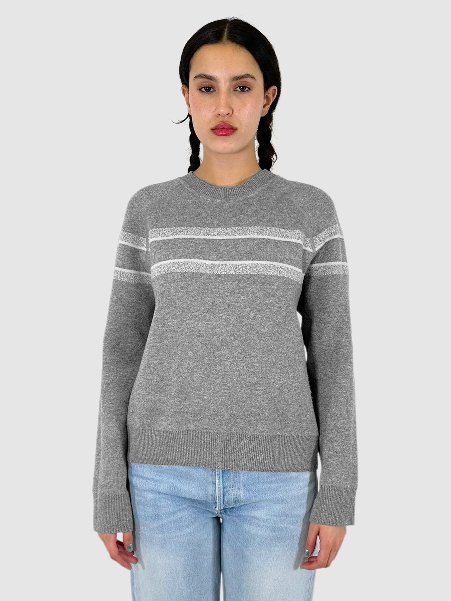 Oblique Reversible Crewneck Sweater - Size S/M