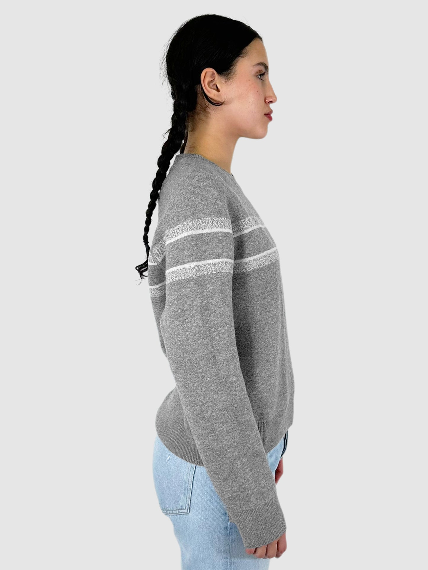 Oblique Reversible Crewneck Sweater - Size S/M