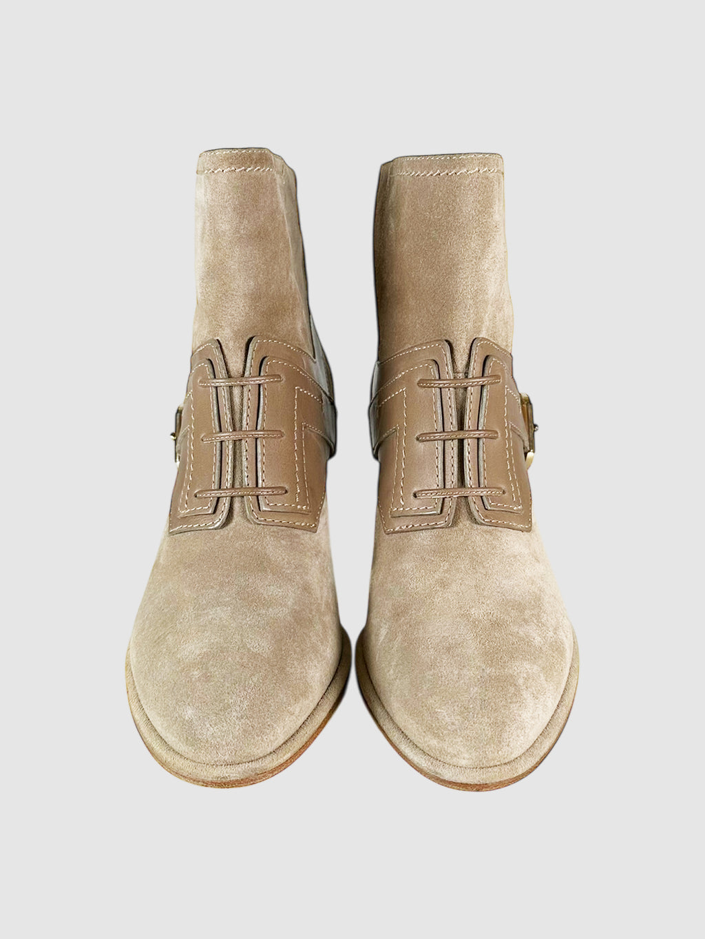 Dual Buckle Heeled Booties